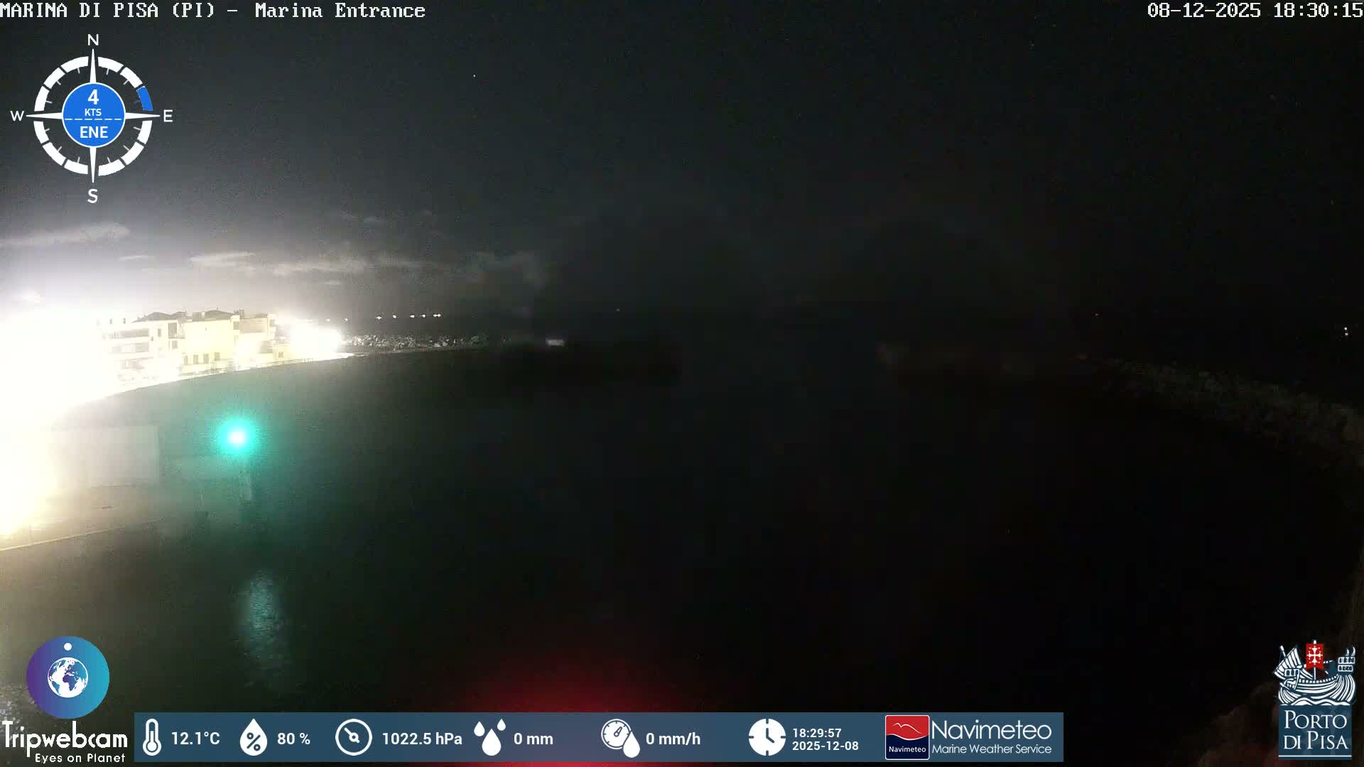 Port of Pisa Marina Live Cam - Pisa, Tuscany, Italy