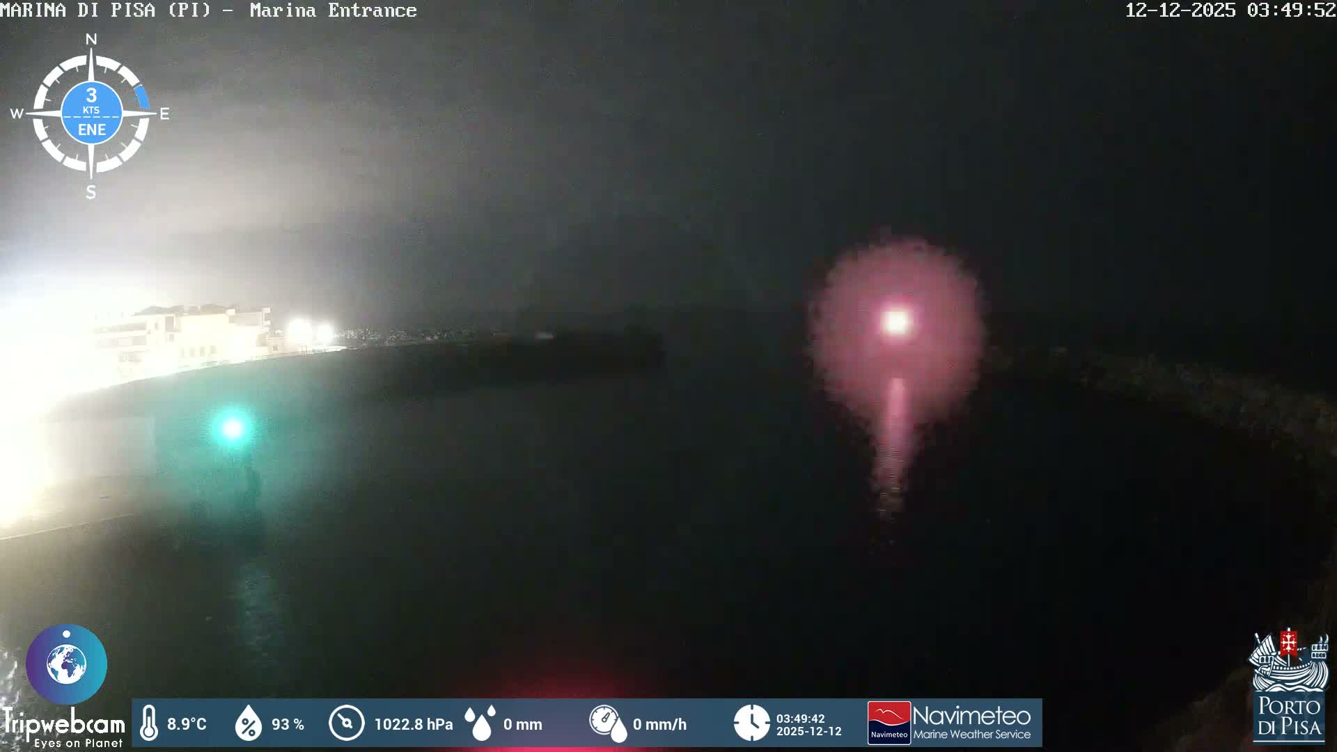 Port of Pisa Marina Live Cam - Pisa, Tuscany, Italy