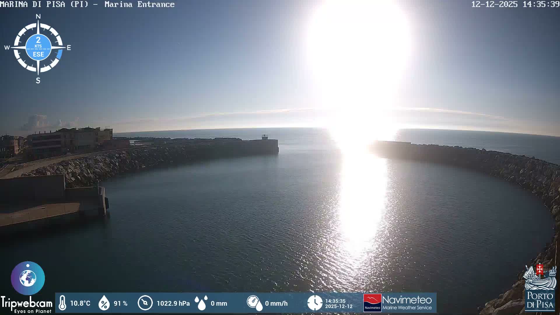 Port of Pisa Marina Live Cam - Pisa, Tuscany, Italy