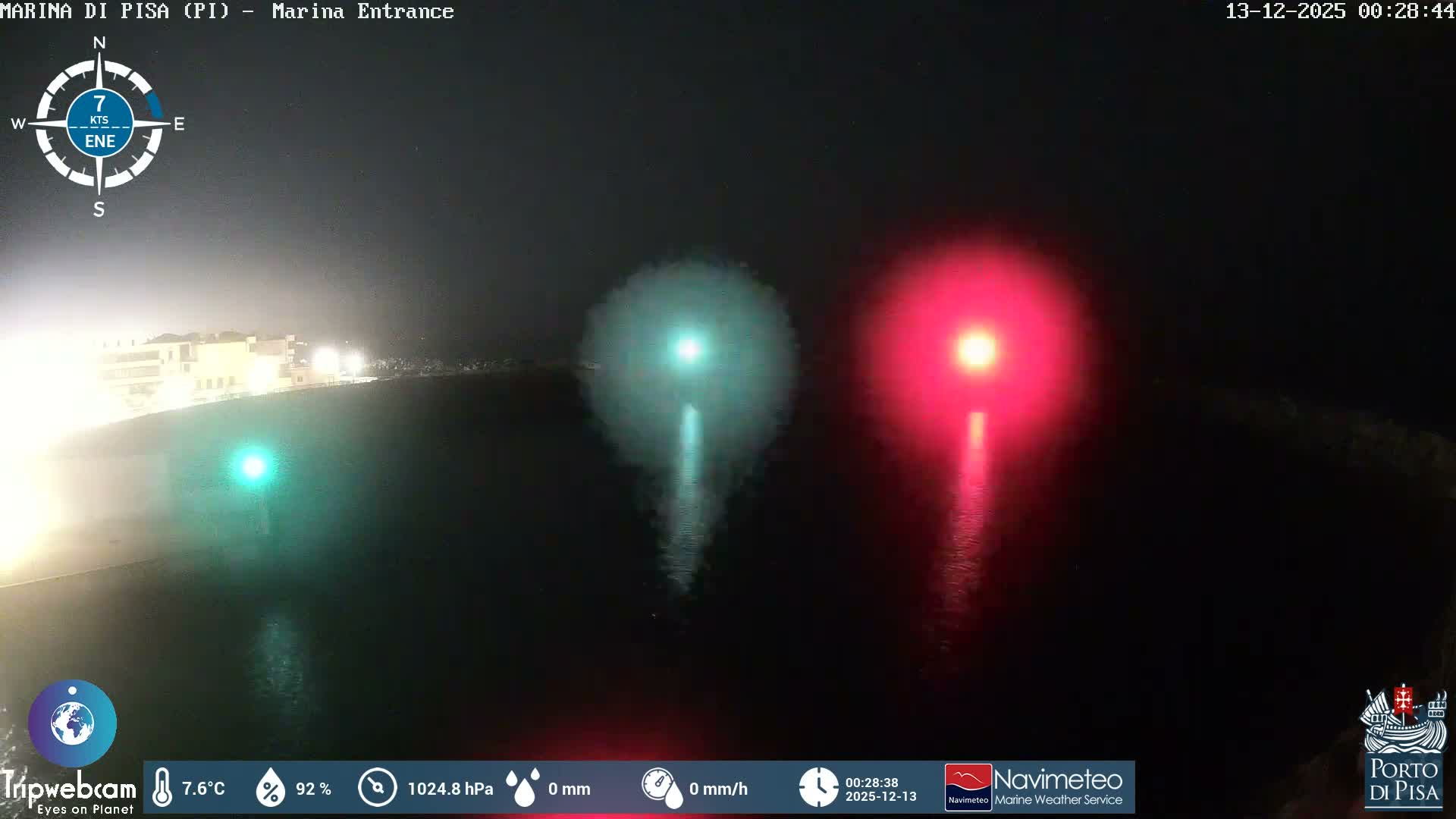 Port of Pisa Marina Live Cam - Pisa, Tuscany, Italy