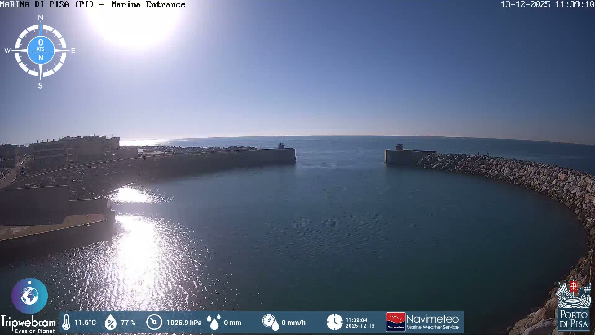 Port of Pisa Marina Live Cam - Pisa, Tuscany, Italy