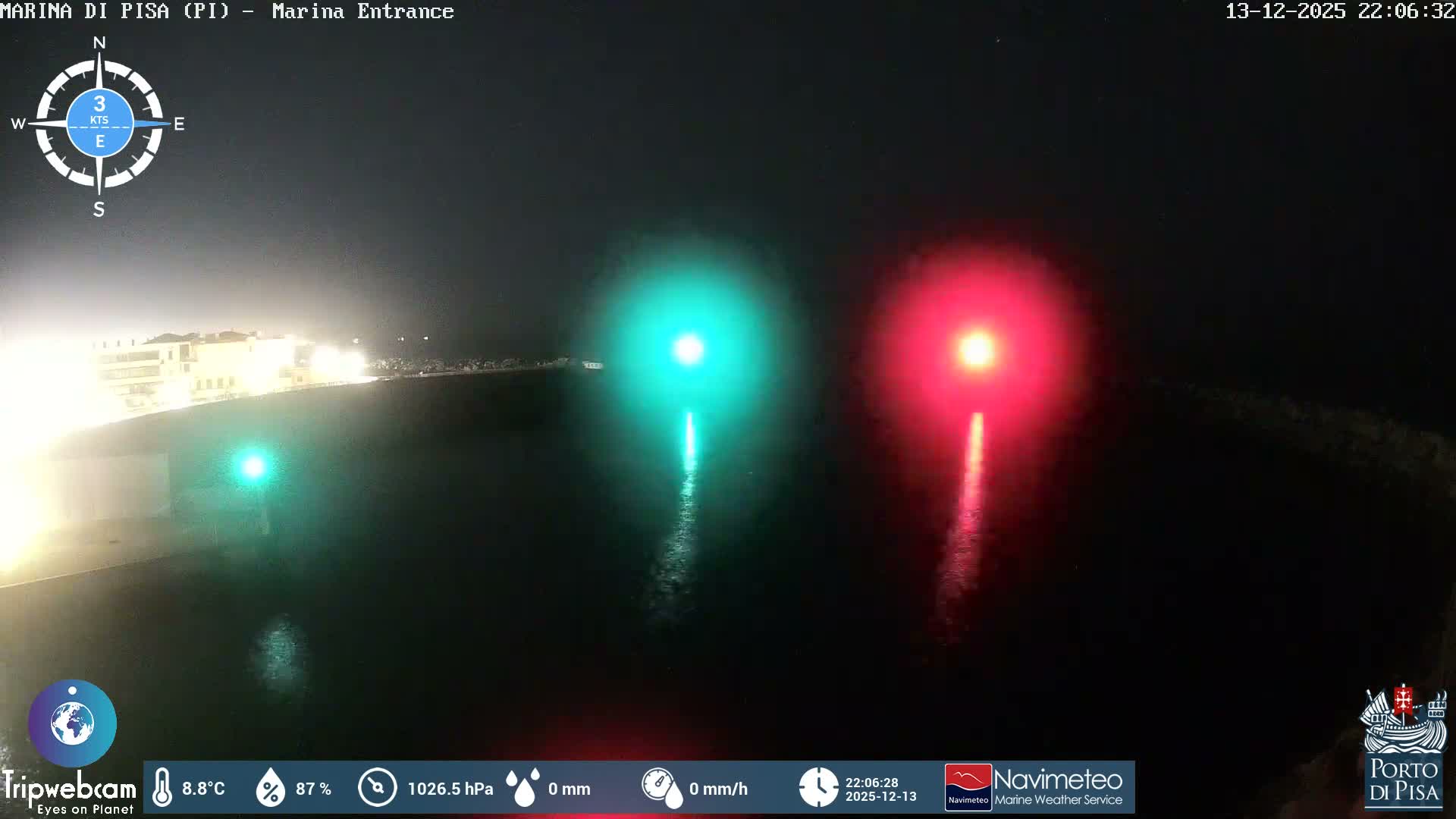 Port of Pisa Marina Live Cam - Pisa, Tuscany, Italy