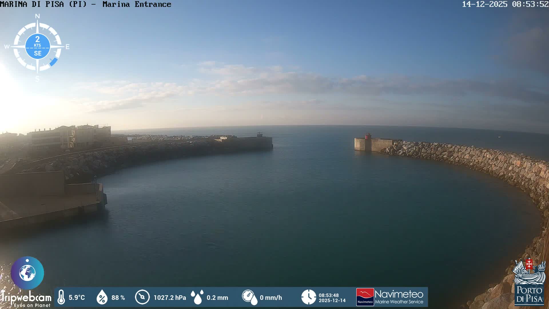 Port of Pisa Marina Live Cam - Pisa, Tuscany, Italy