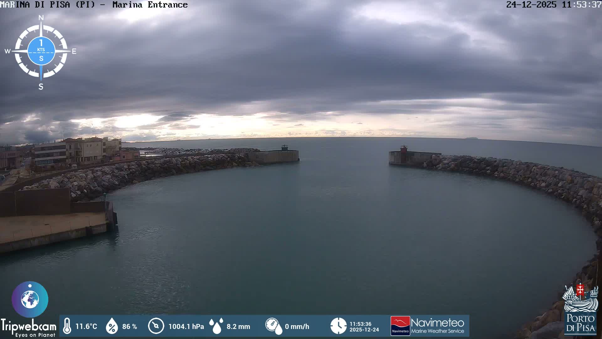 Port of Pisa Marina Live Cam - Pisa, Tuscany, Italy