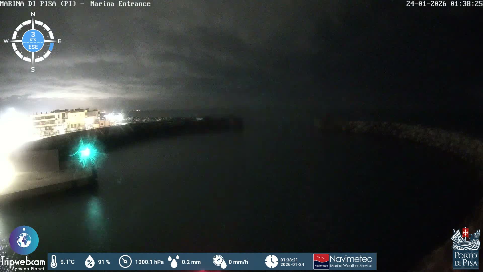 Port of Pisa Marina Live Cam - Pisa, Tuscany, Italy