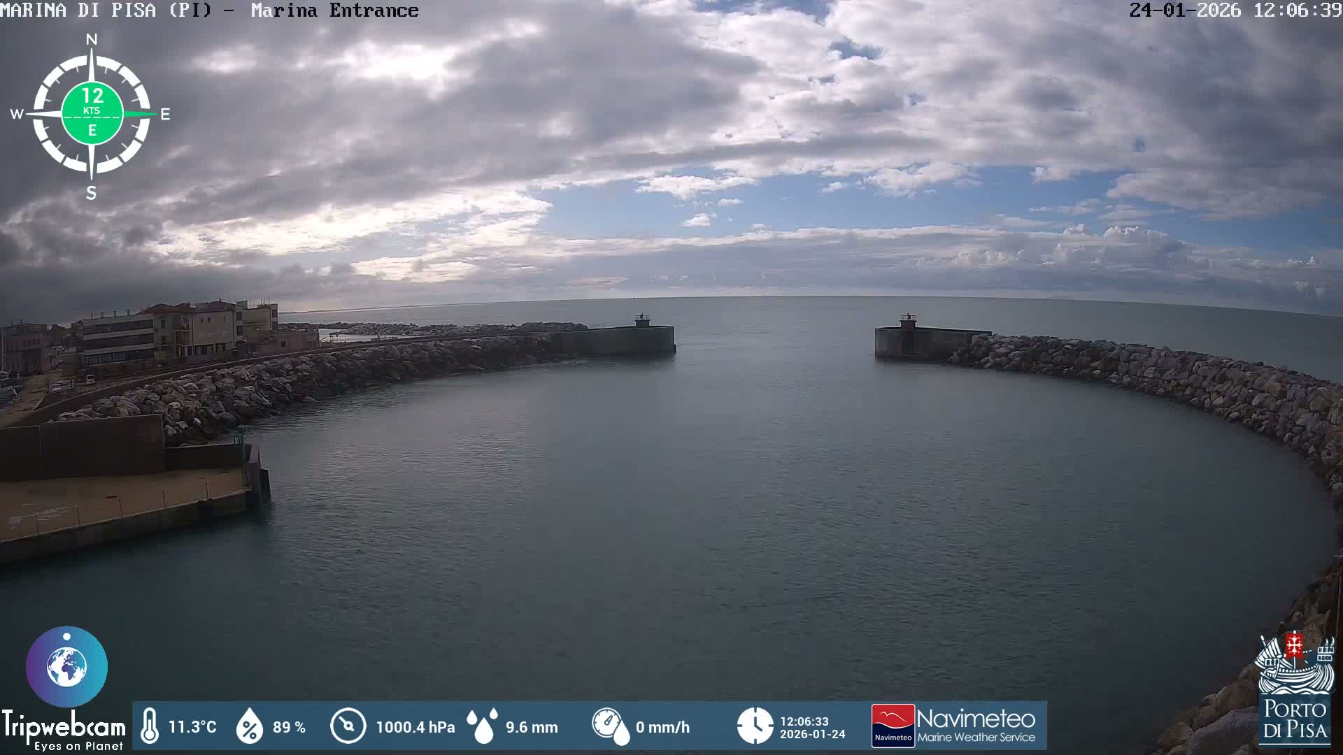 Port of Pisa Marina Live Cam - Pisa, Tuscany, Italy