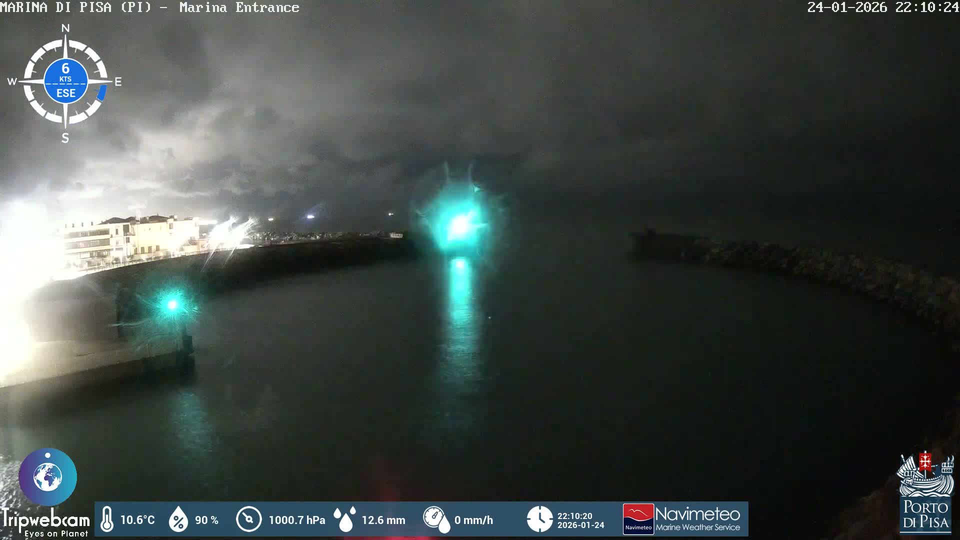 Port of Pisa Marina Live Cam - Pisa, Tuscany, Italy