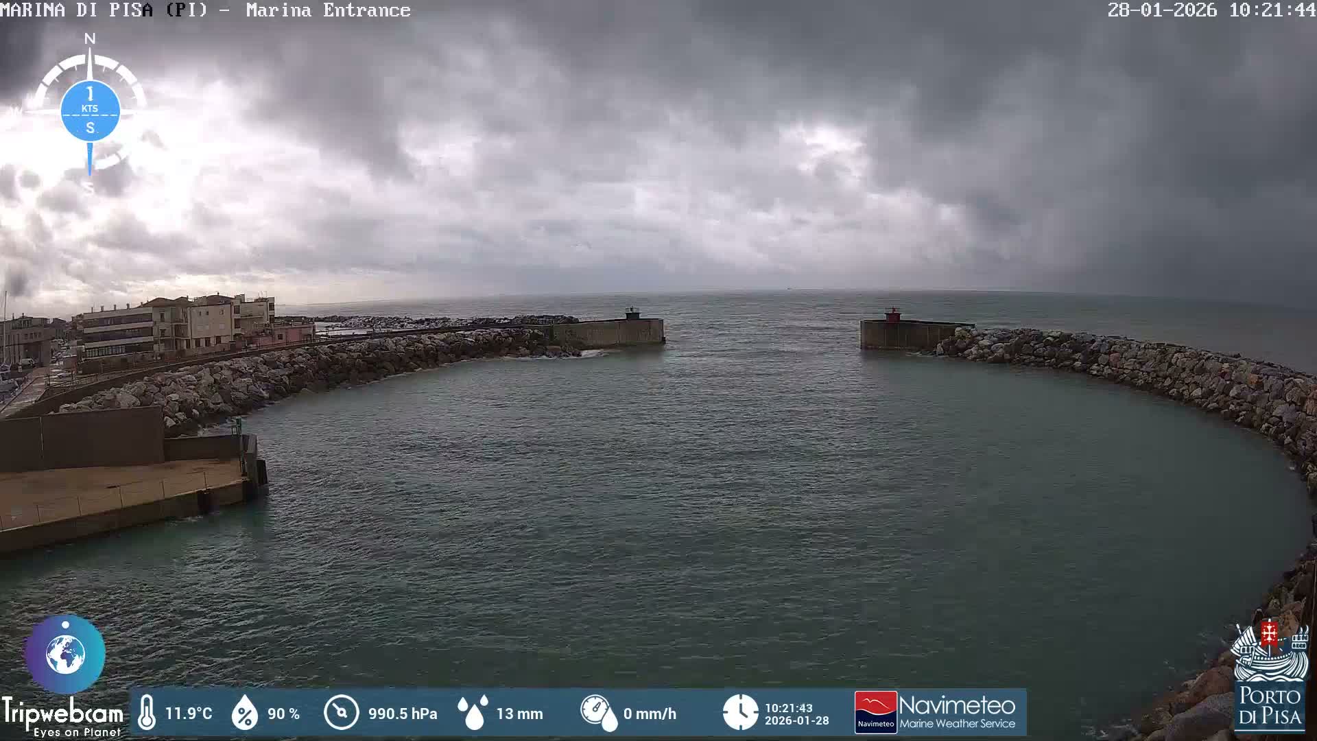 Port of Pisa Marina Live Cam - Pisa, Tuscany, Italy