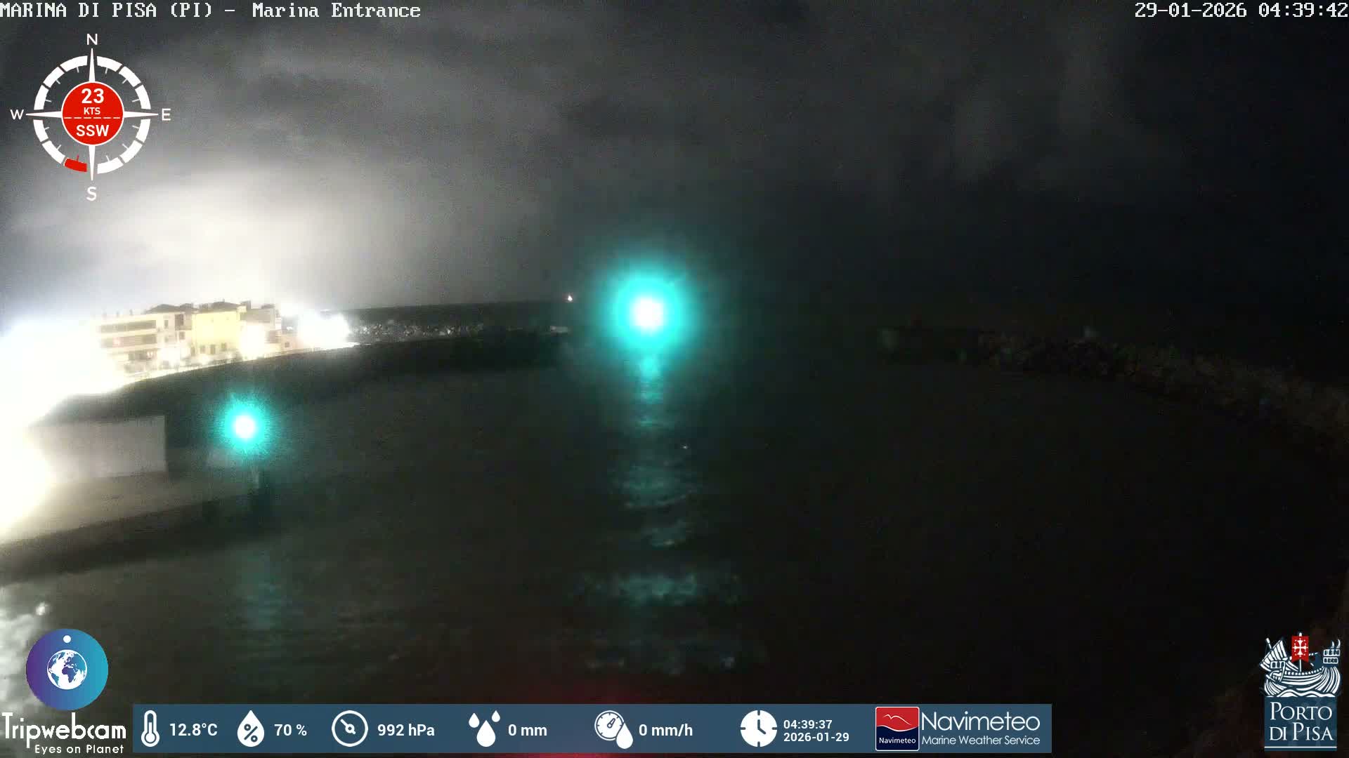 Port of Pisa Marina Live Cam - Pisa, Tuscany, Italy