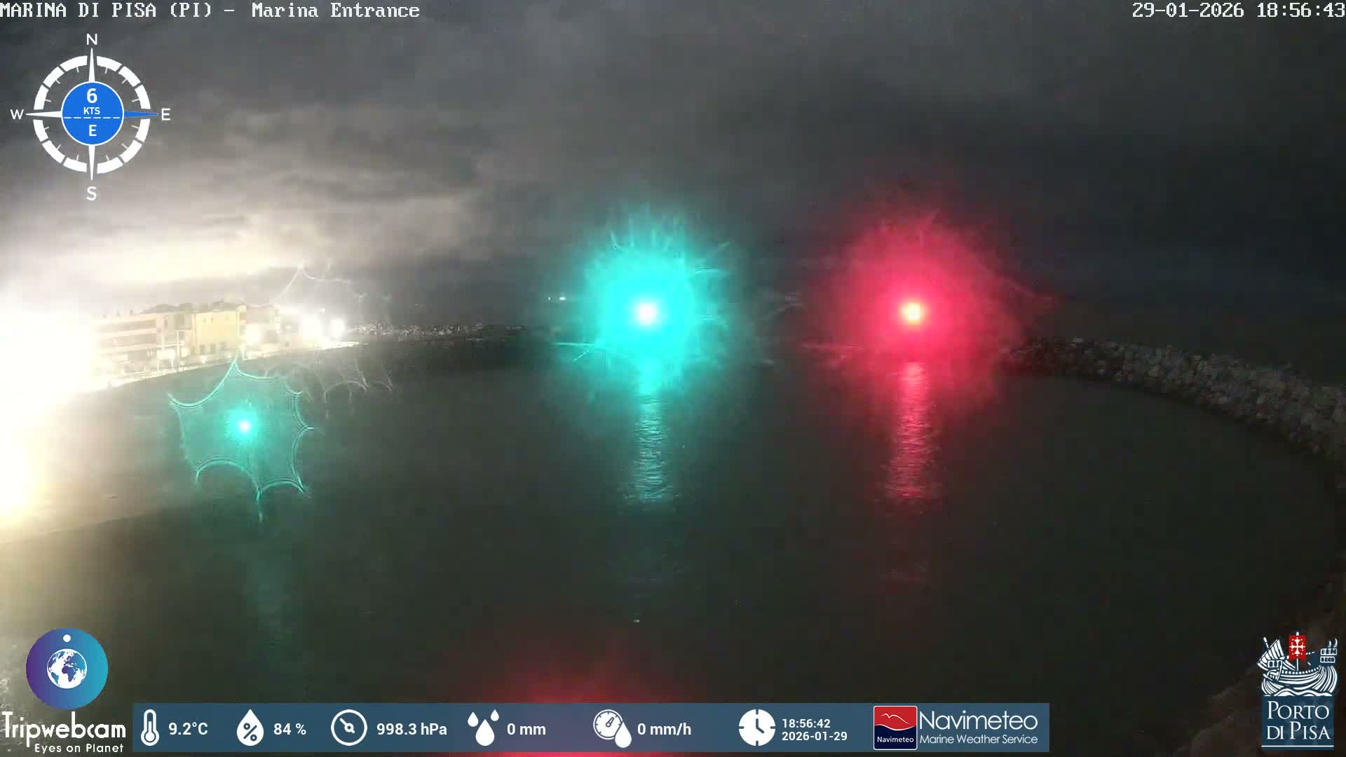 Port of Pisa Marina Live Cam - Pisa, Tuscany, Italy