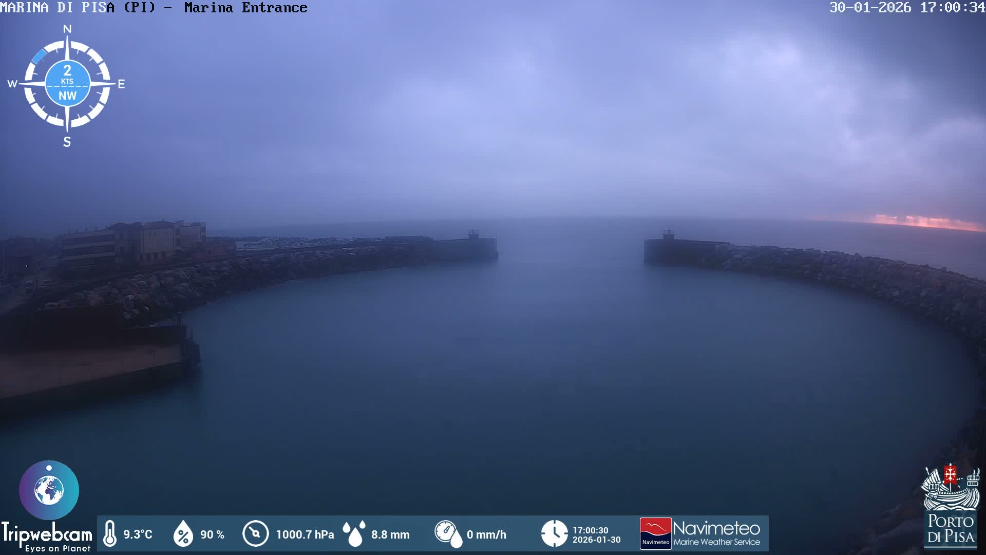 Port of Pisa Marina Live Cam - Pisa, Tuscany, Italy