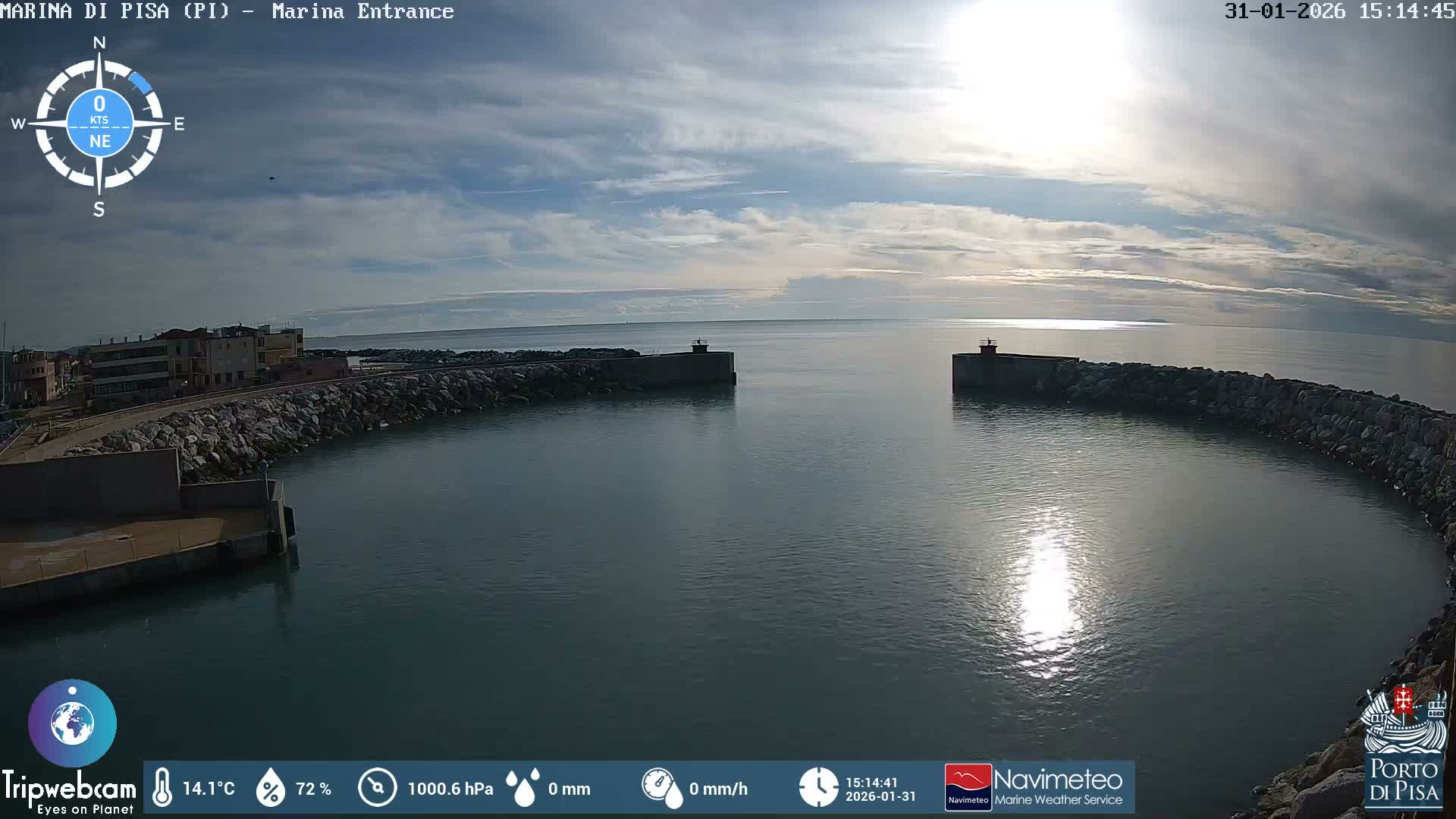 Port of Pisa Marina Live Cam - Pisa, Tuscany, Italy