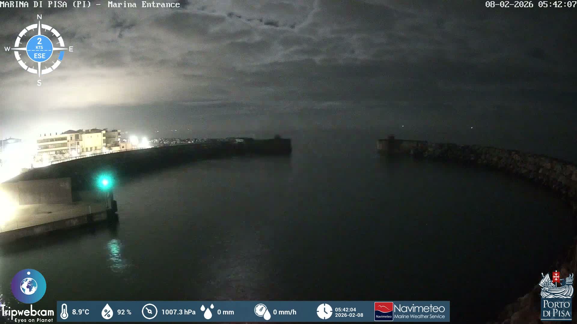 Port of Pisa Marina Live Cam - Pisa, Tuscany, Italy