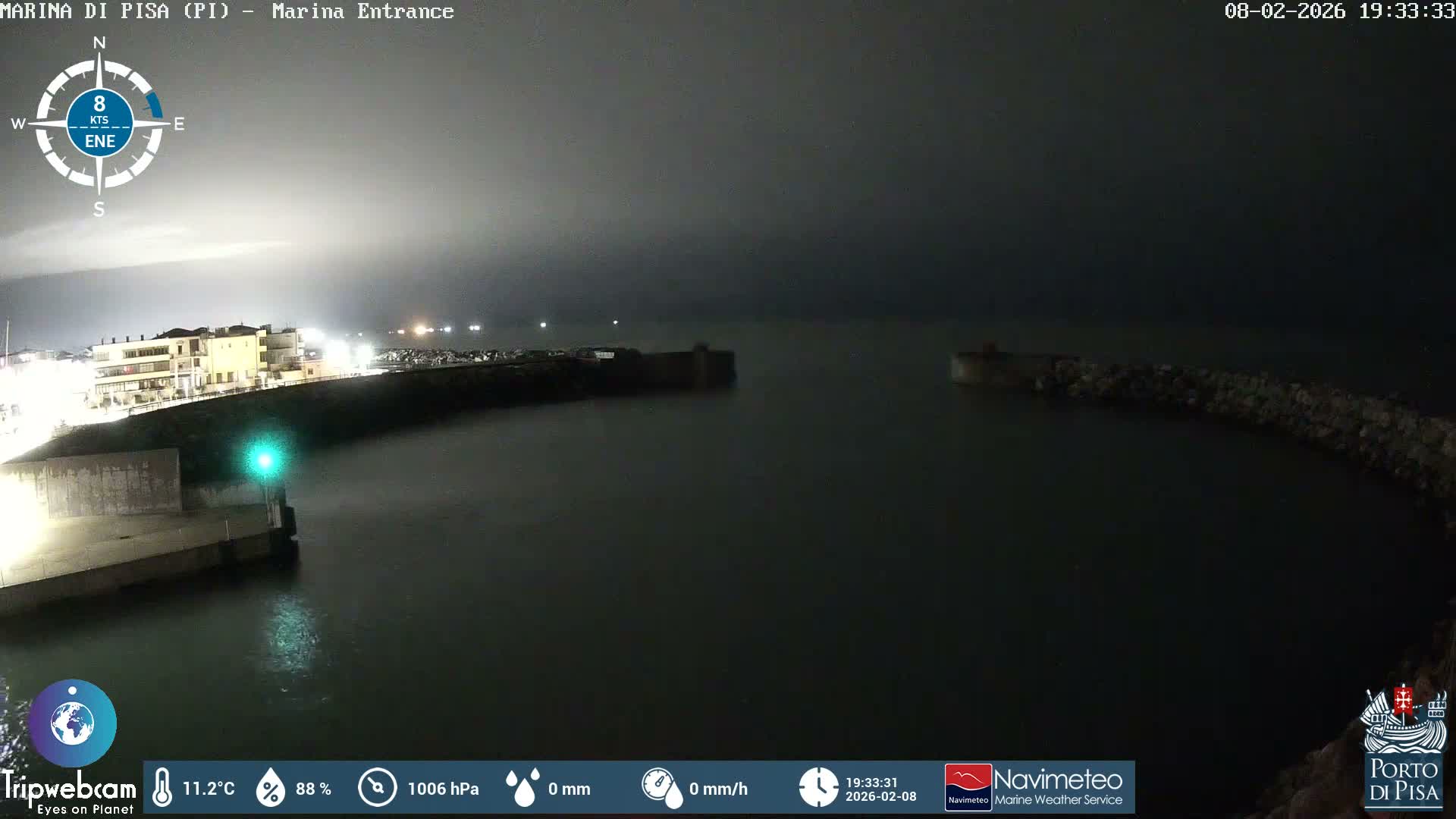 Port of Pisa Marina Live Cam - Pisa, Tuscany, Italy