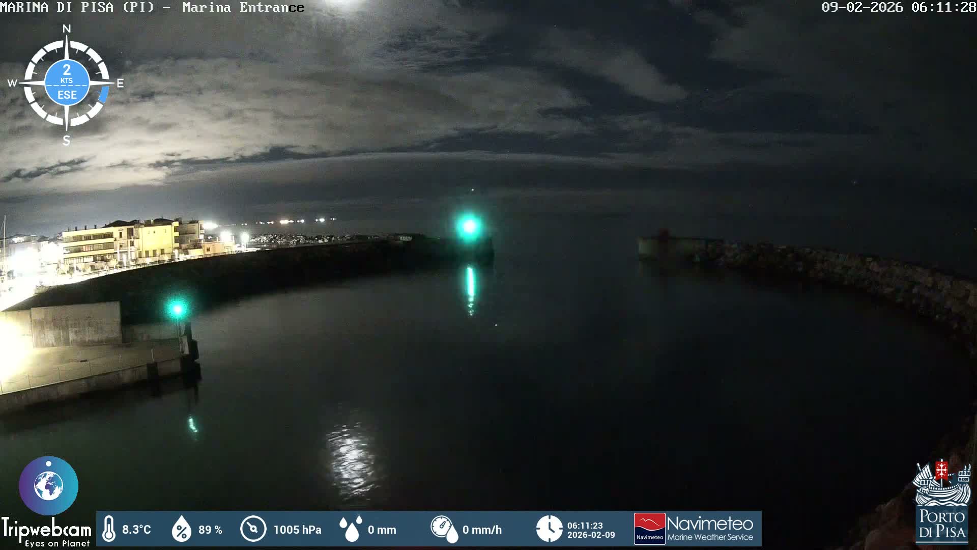Port of Pisa Marina Live Cam - Pisa, Tuscany, Italy