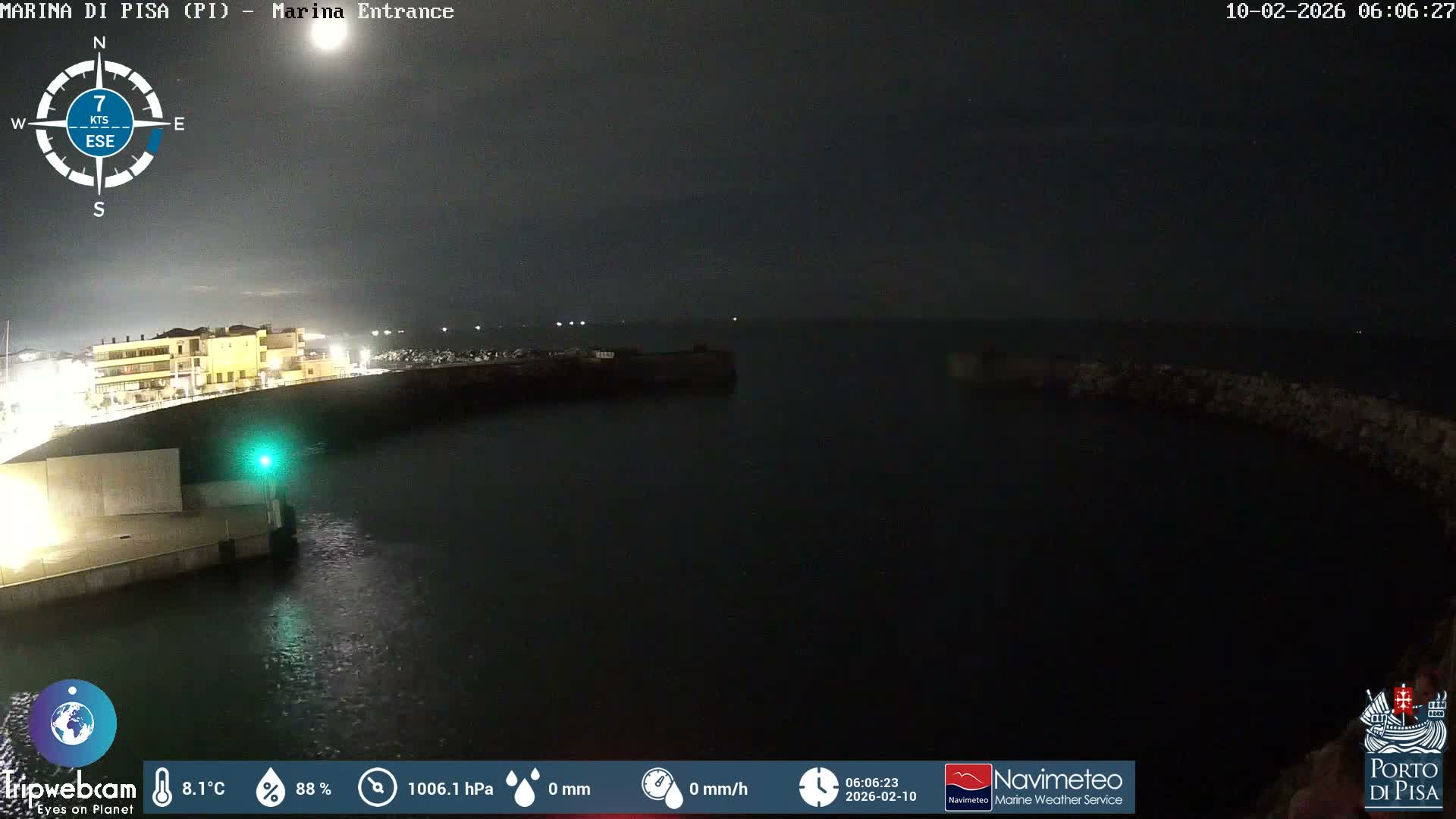Port of Pisa Marina Live Cam - Pisa, Tuscany, Italy