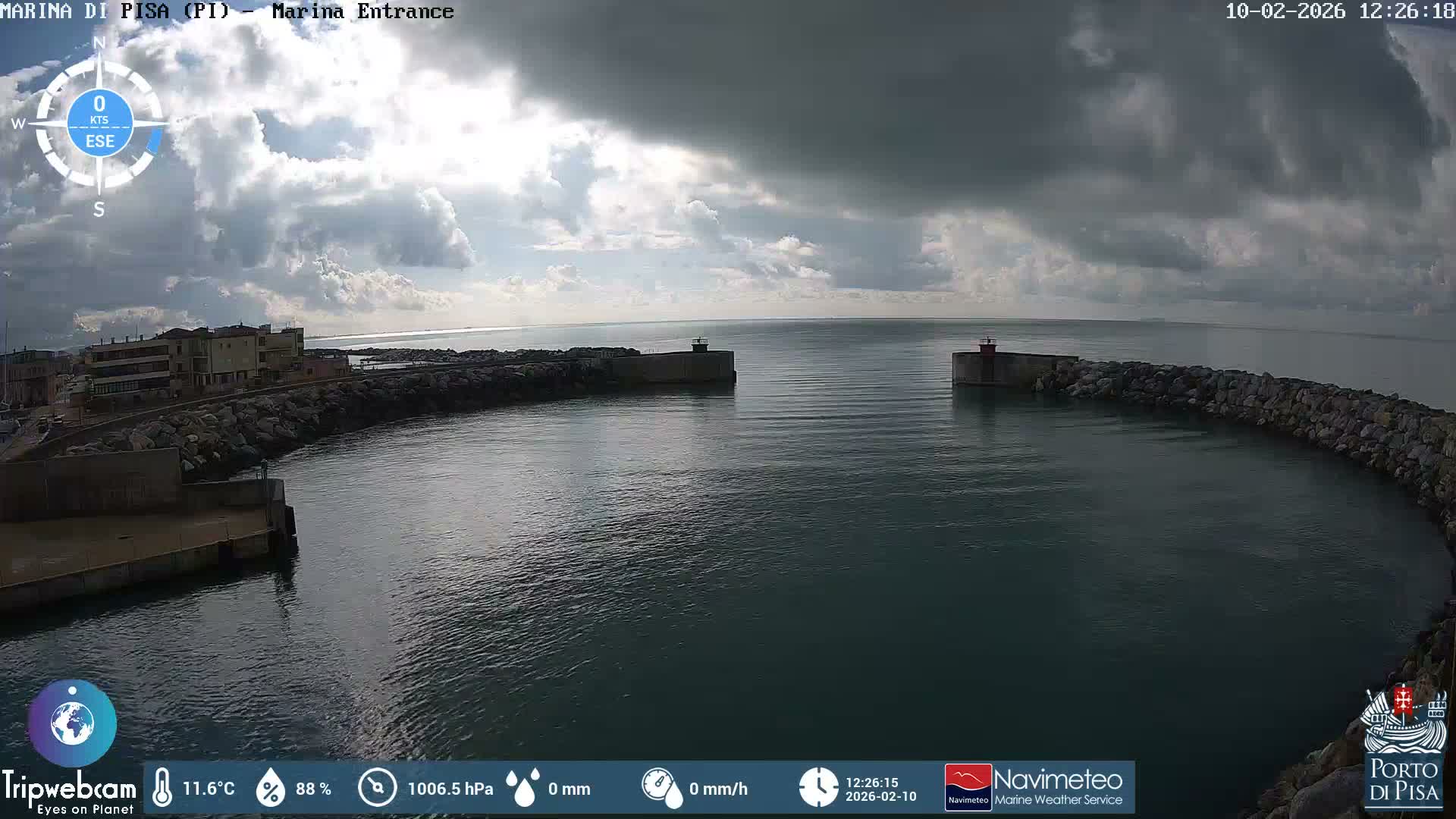 Port of Pisa Marina Live Cam - Pisa, Tuscany, Italy