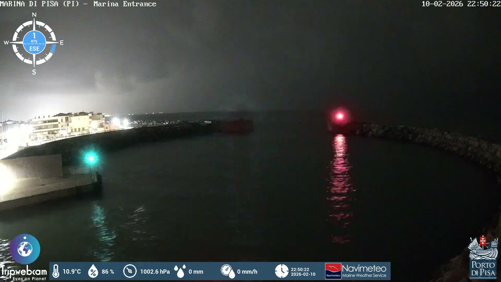 Port of Pisa Marina Live Cam - Pisa, Tuscany, Italy