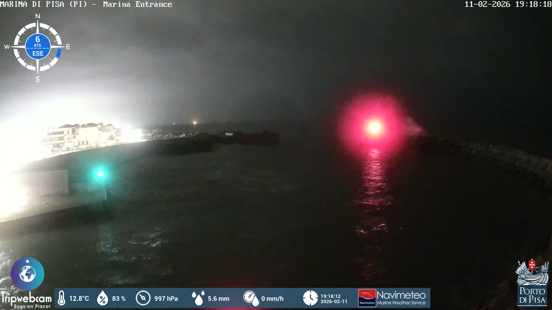 Port of Pisa Marina Live Cam - Pisa, Tuscany, Italy