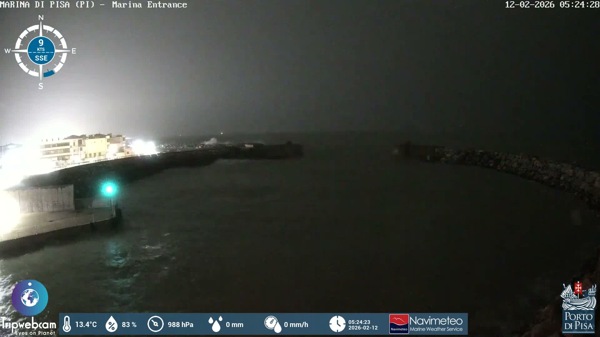 Port of Pisa Marina Live Cam - Pisa, Tuscany, Italy