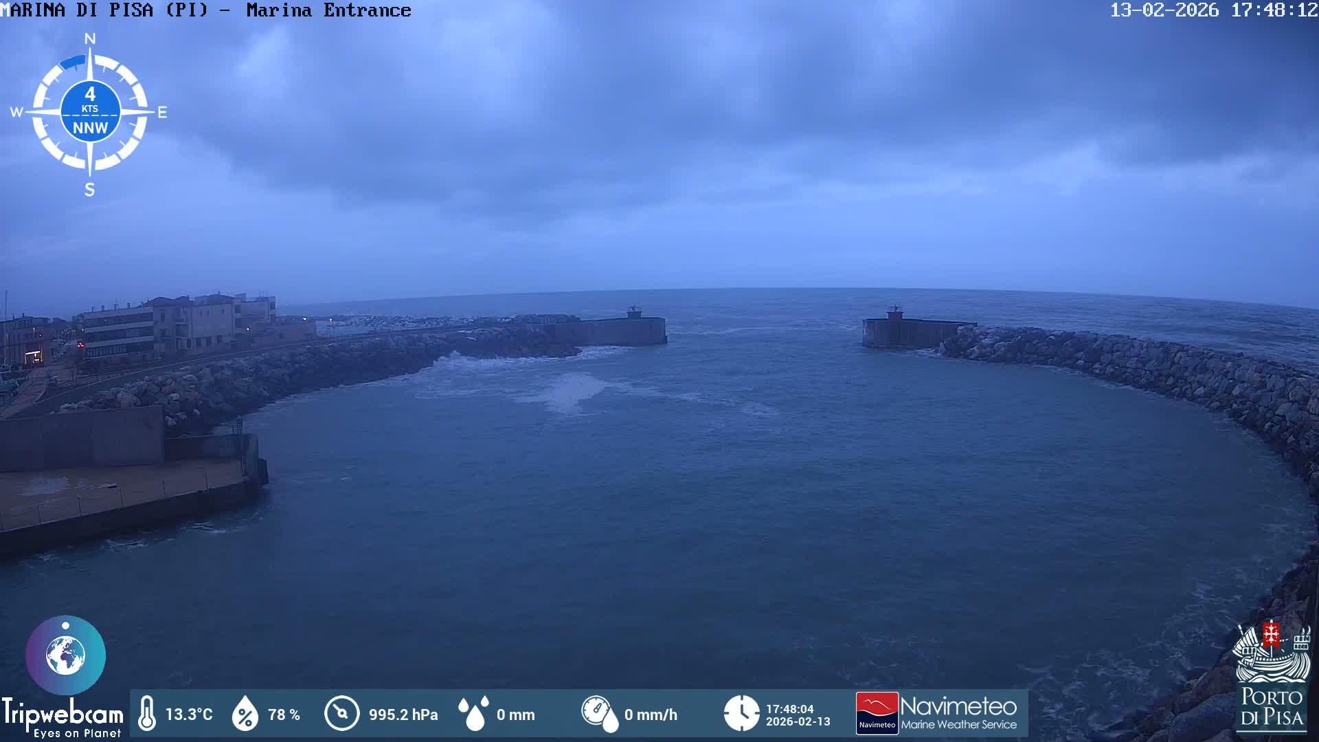 Port of Pisa Marina Live Cam - Pisa, Tuscany, Italy
