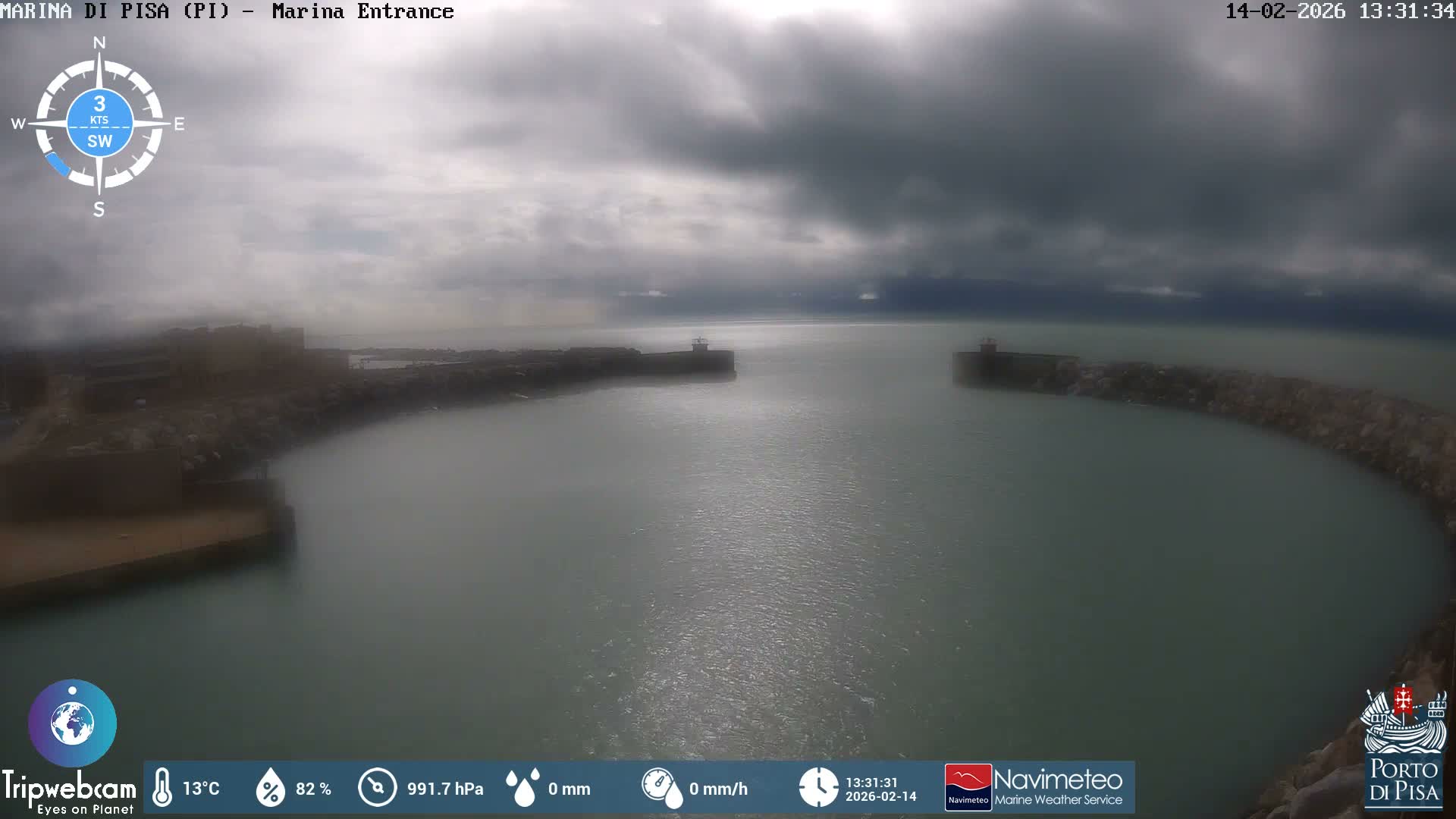 Port of Pisa Marina Live Cam - Pisa, Tuscany, Italy