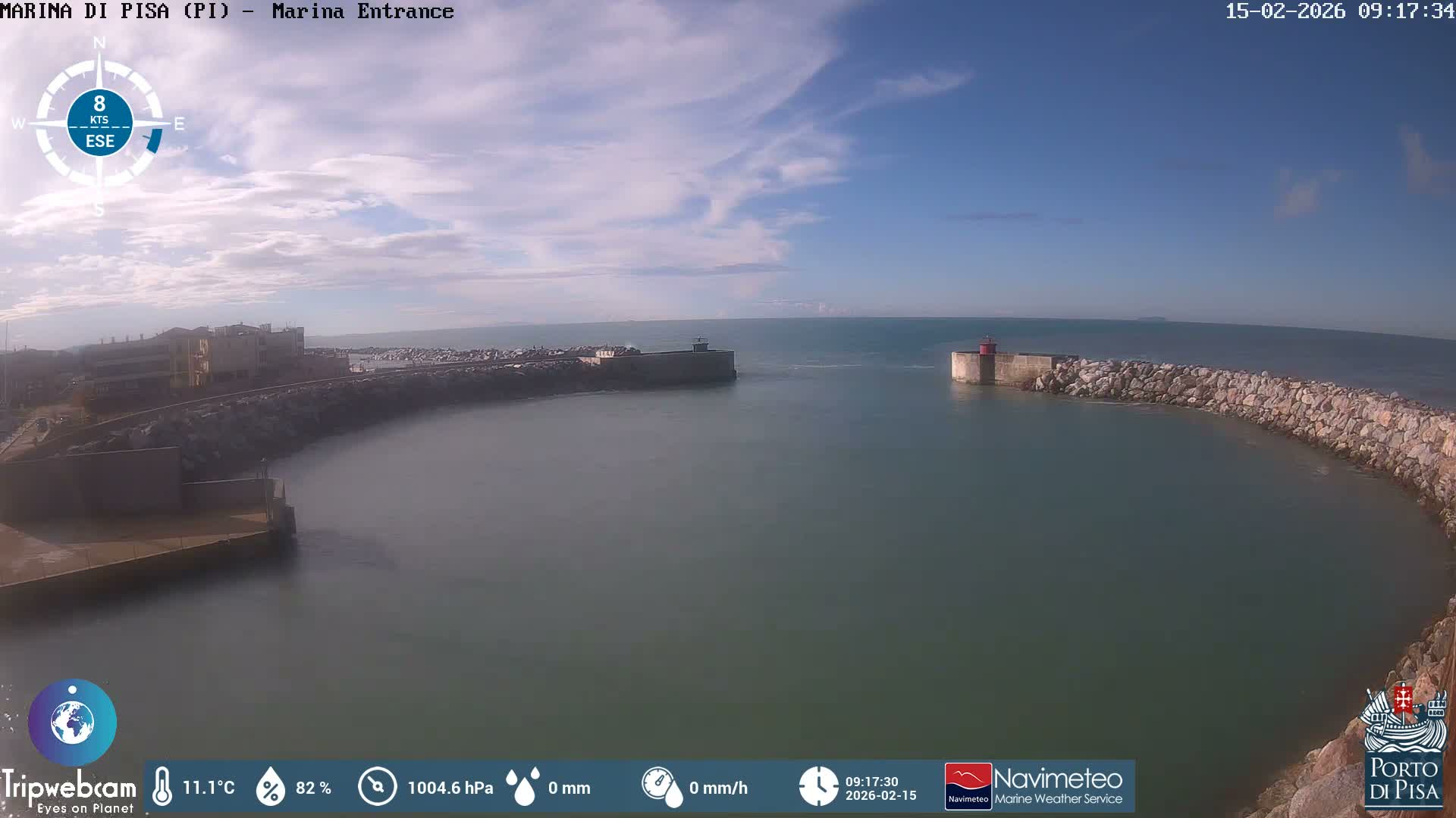 Port of Pisa Marina Live Cam - Pisa, Tuscany, Italy