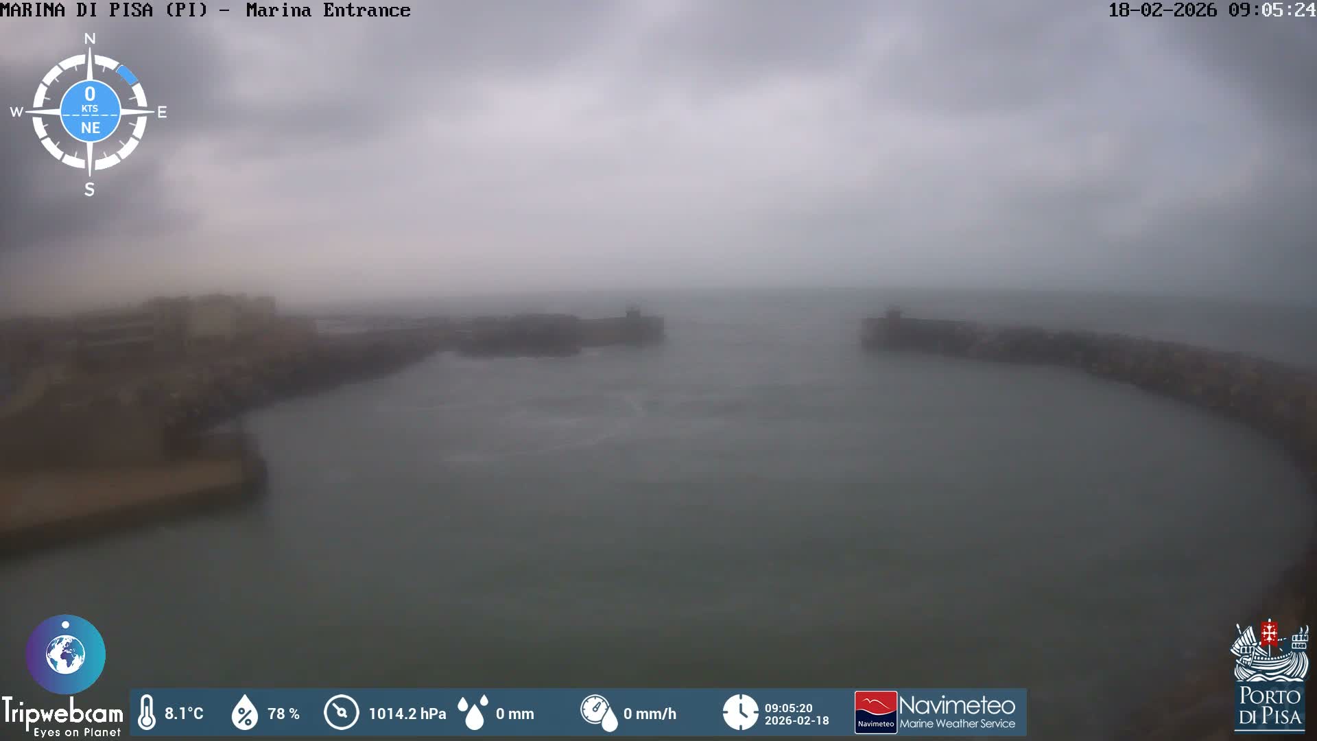 Port of Pisa Marina Live Cam - Pisa, Tuscany, Italy
