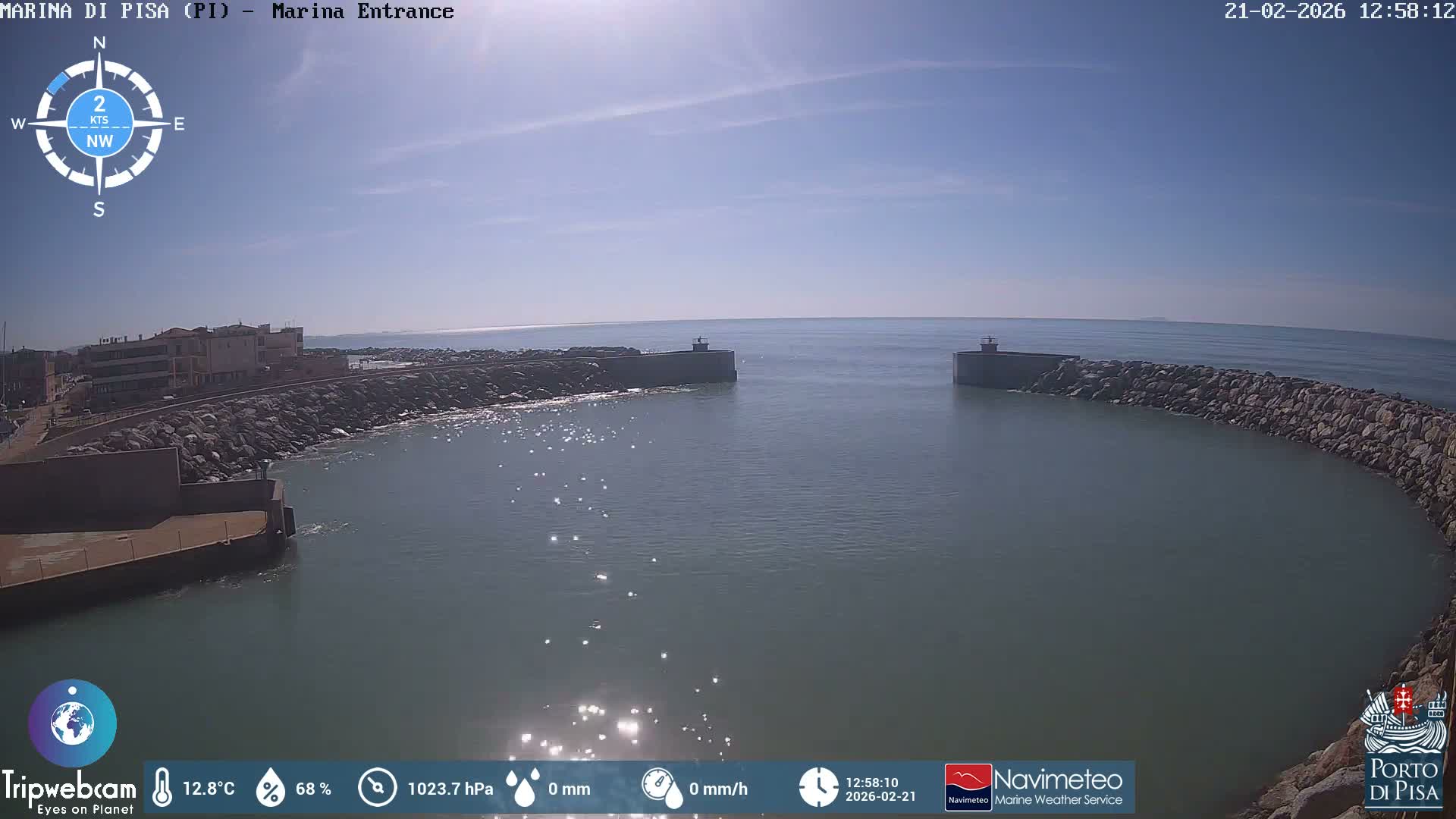 Port of Pisa Marina Live Cam - Pisa, Tuscany, Italy