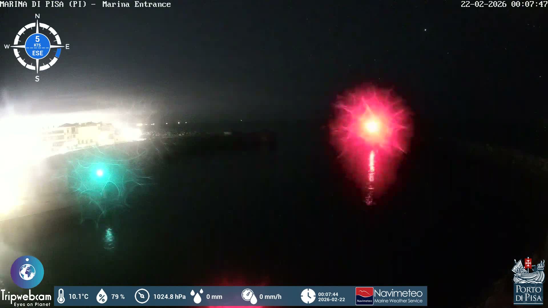 Port of Pisa Marina Live Cam - Pisa, Tuscany, Italy