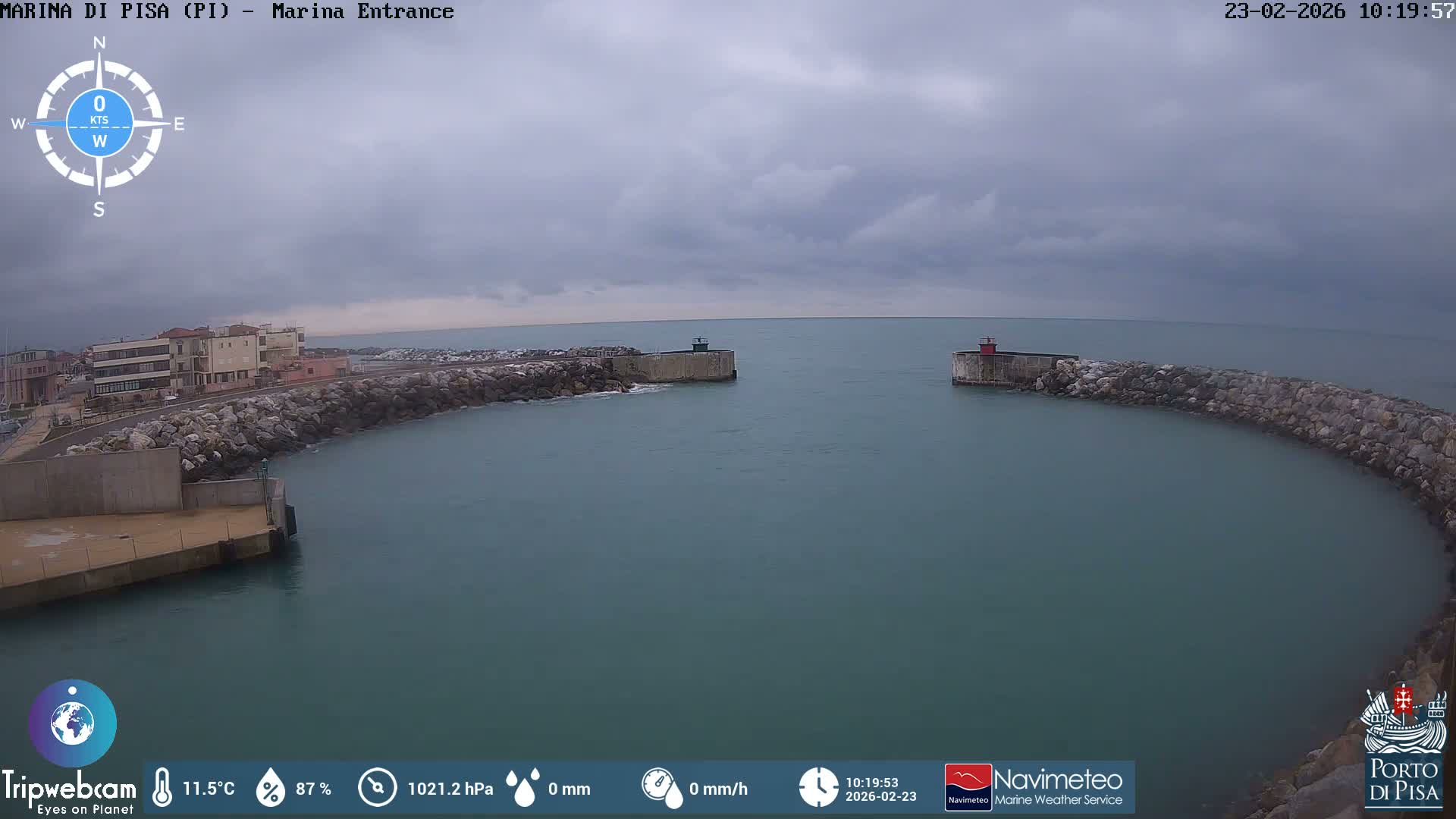 Port of Pisa Marina Live Cam - Pisa, Tuscany, Italy