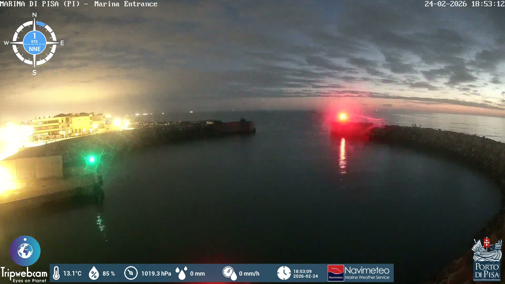 Port of Pisa Marina Live Cam - Pisa, Tuscany, Italy