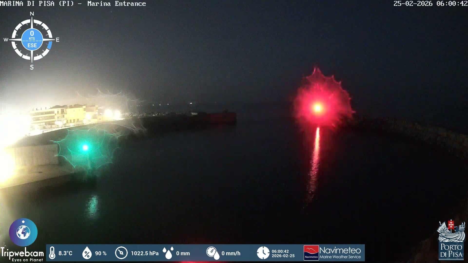Port of Pisa Marina Live Cam - Pisa, Tuscany, Italy