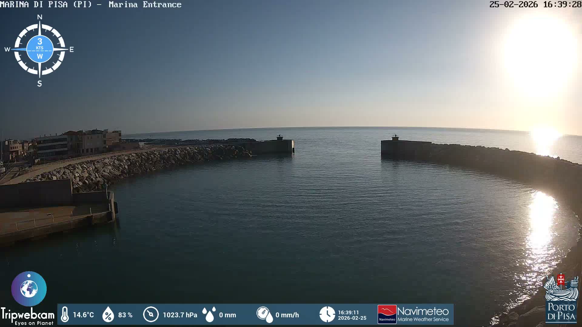 Port of Pisa Marina Live Cam - Pisa, Tuscany, Italy