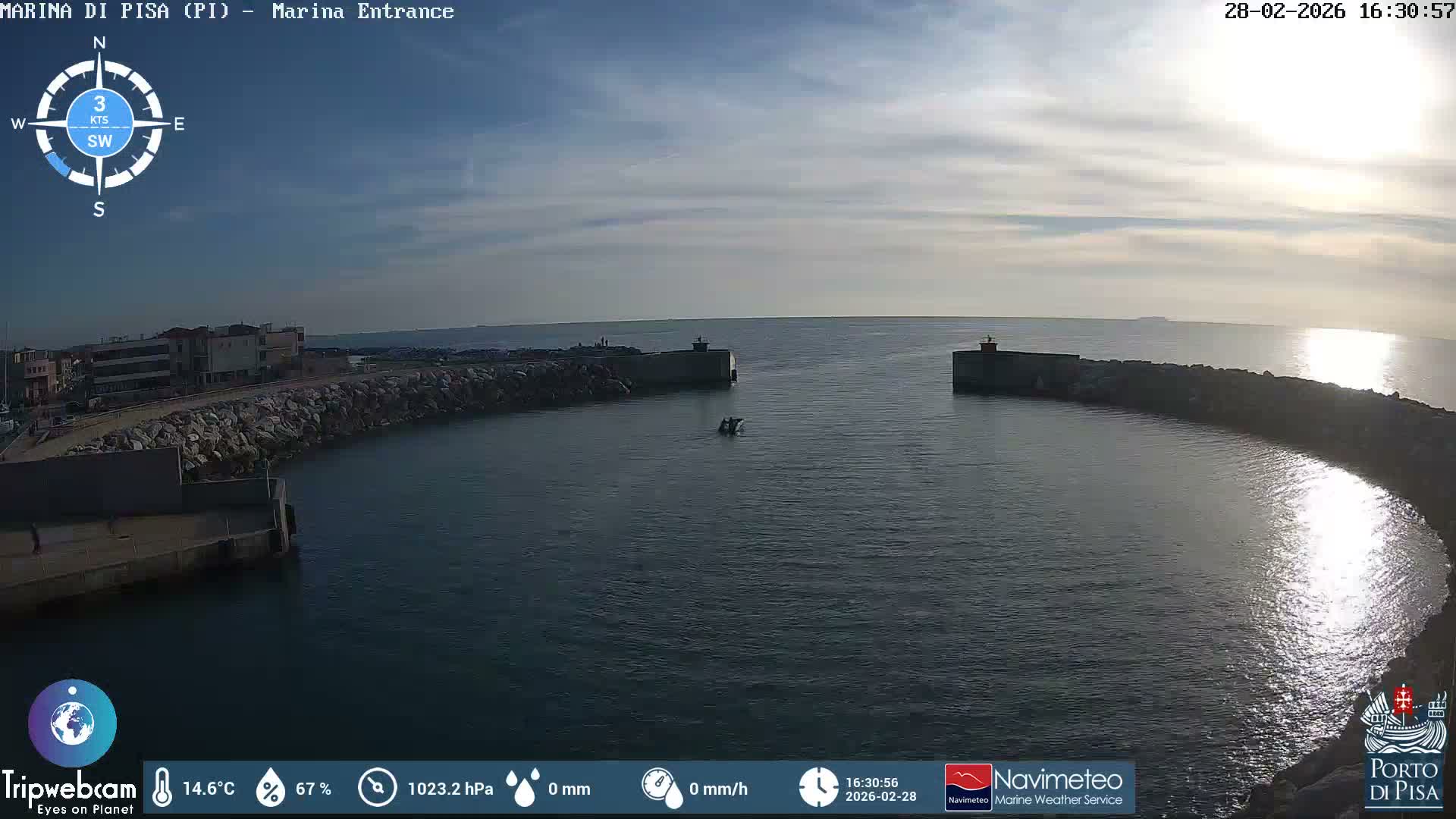 Port of Pisa Marina Live Cam - Pisa, Tuscany, Italy