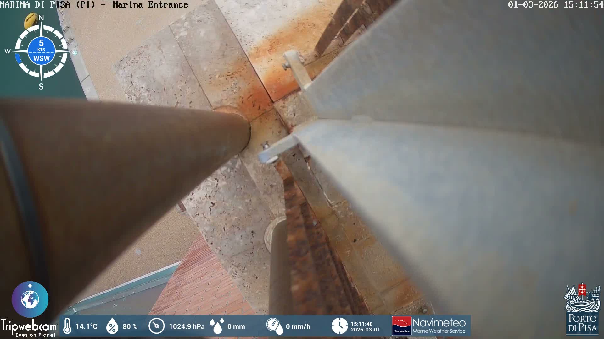 Port of Pisa Marina Live Cam - Pisa, Tuscany, Italy
