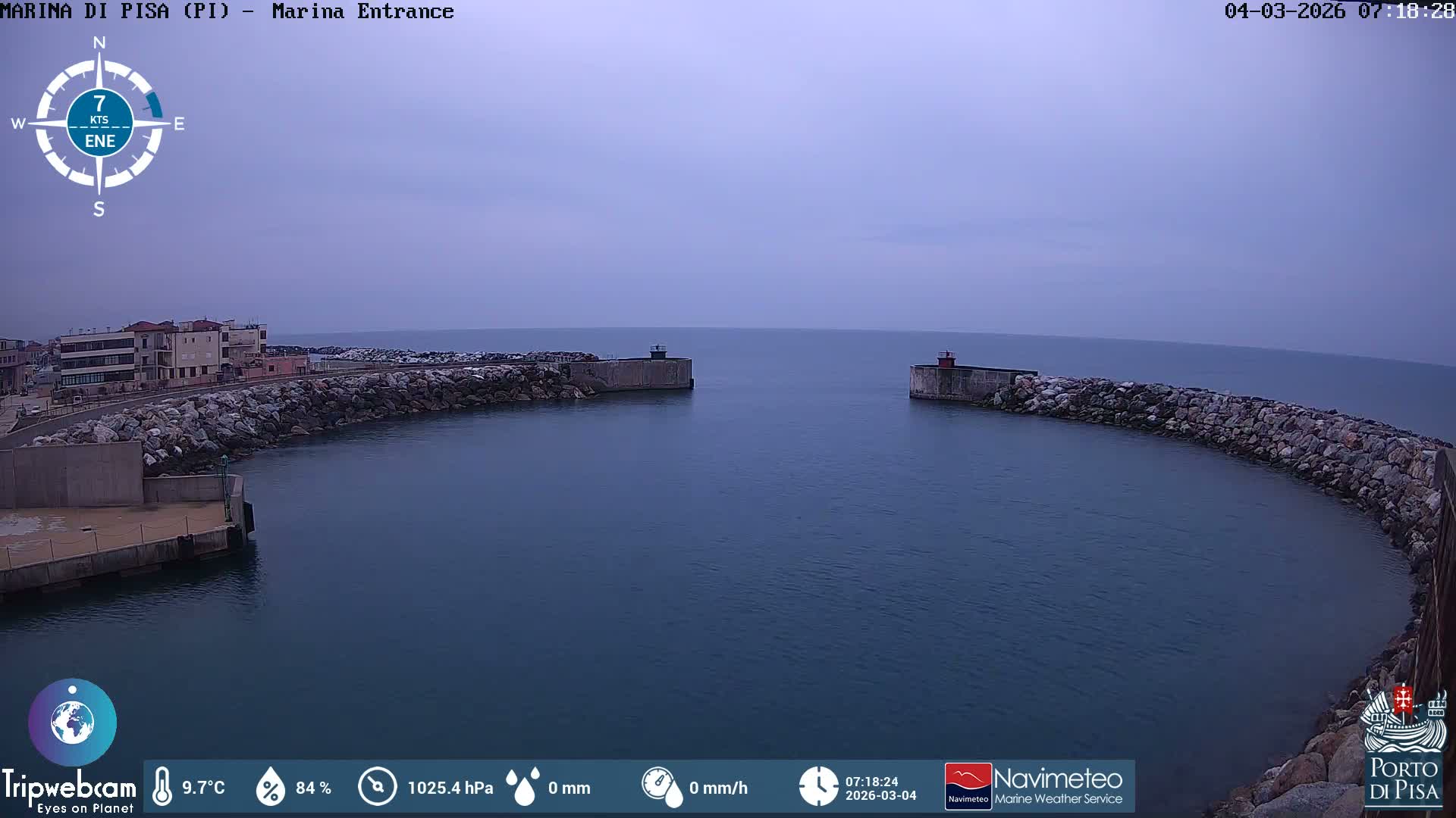 Port of Pisa Marina Live Cam - Pisa, Tuscany, Italy