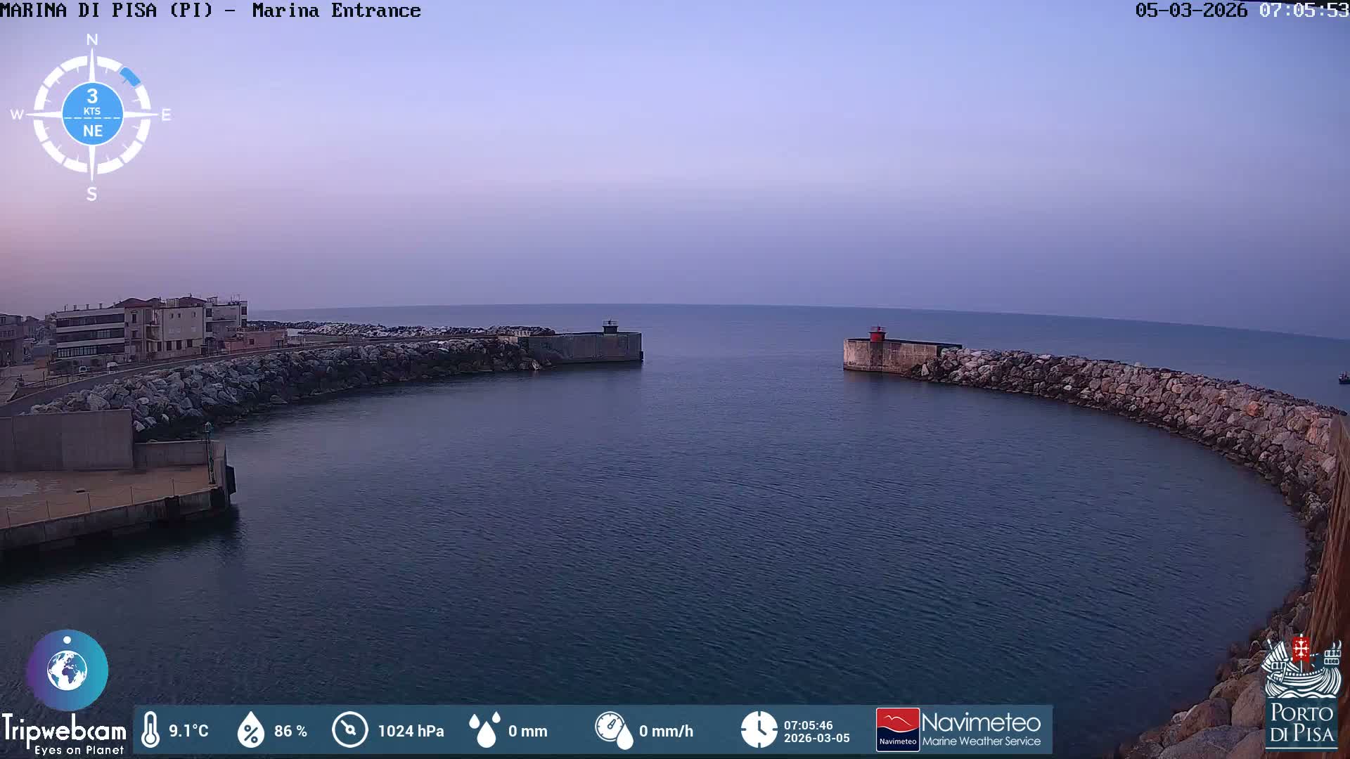 Port of Pisa Marina Live Cam - Pisa, Tuscany, Italy