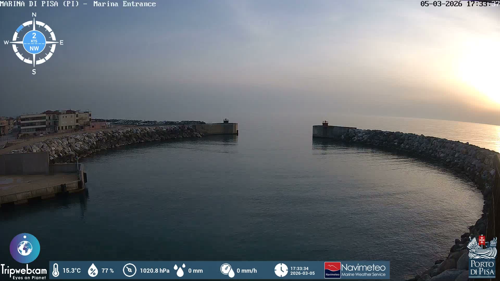 Port of Pisa Marina Live Cam - Pisa, Tuscany, Italy