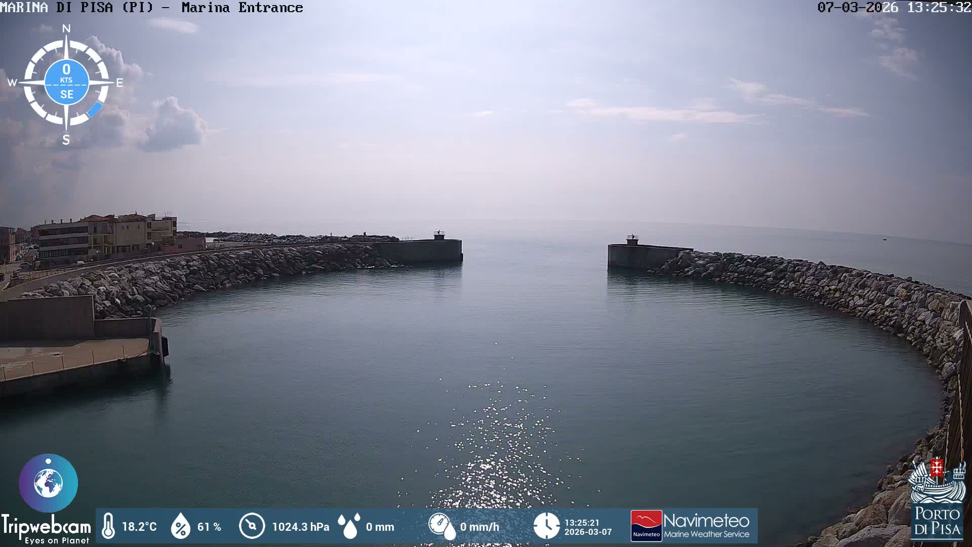 Port of Pisa Marina Live Cam - Pisa, Tuscany, Italy