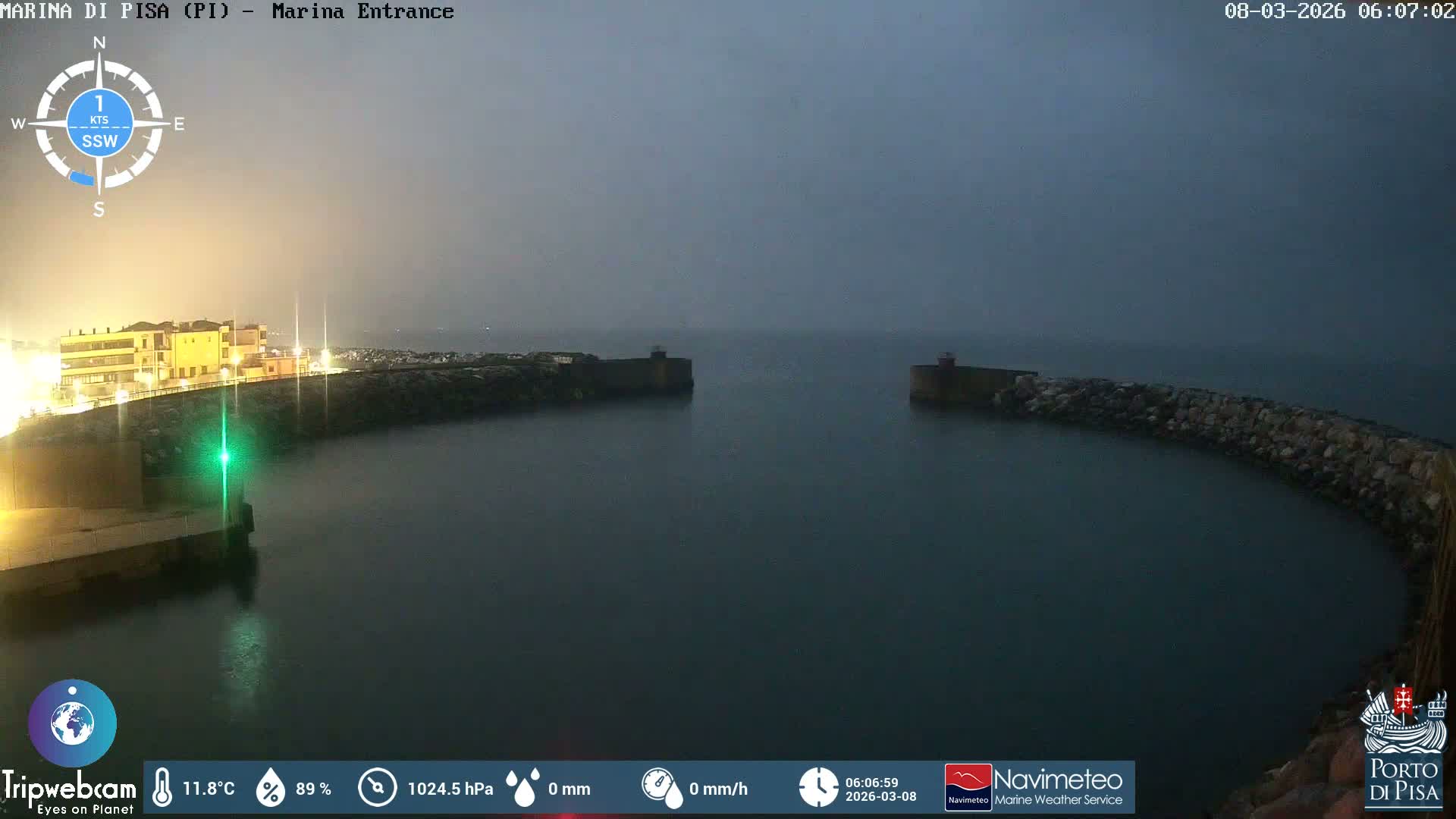 Port of Pisa Marina Live Cam - Pisa, Tuscany, Italy
