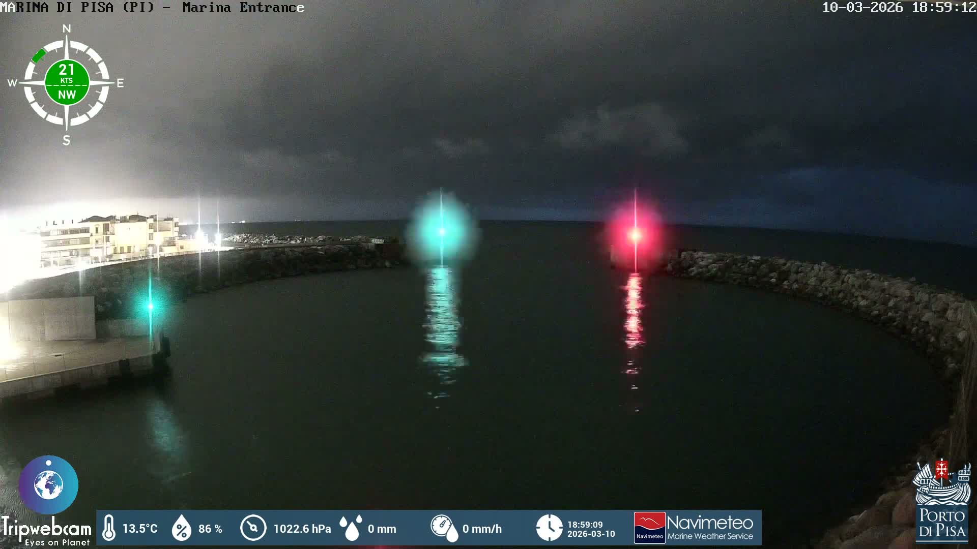 Port of Pisa Marina Live Cam - Pisa, Tuscany, Italy