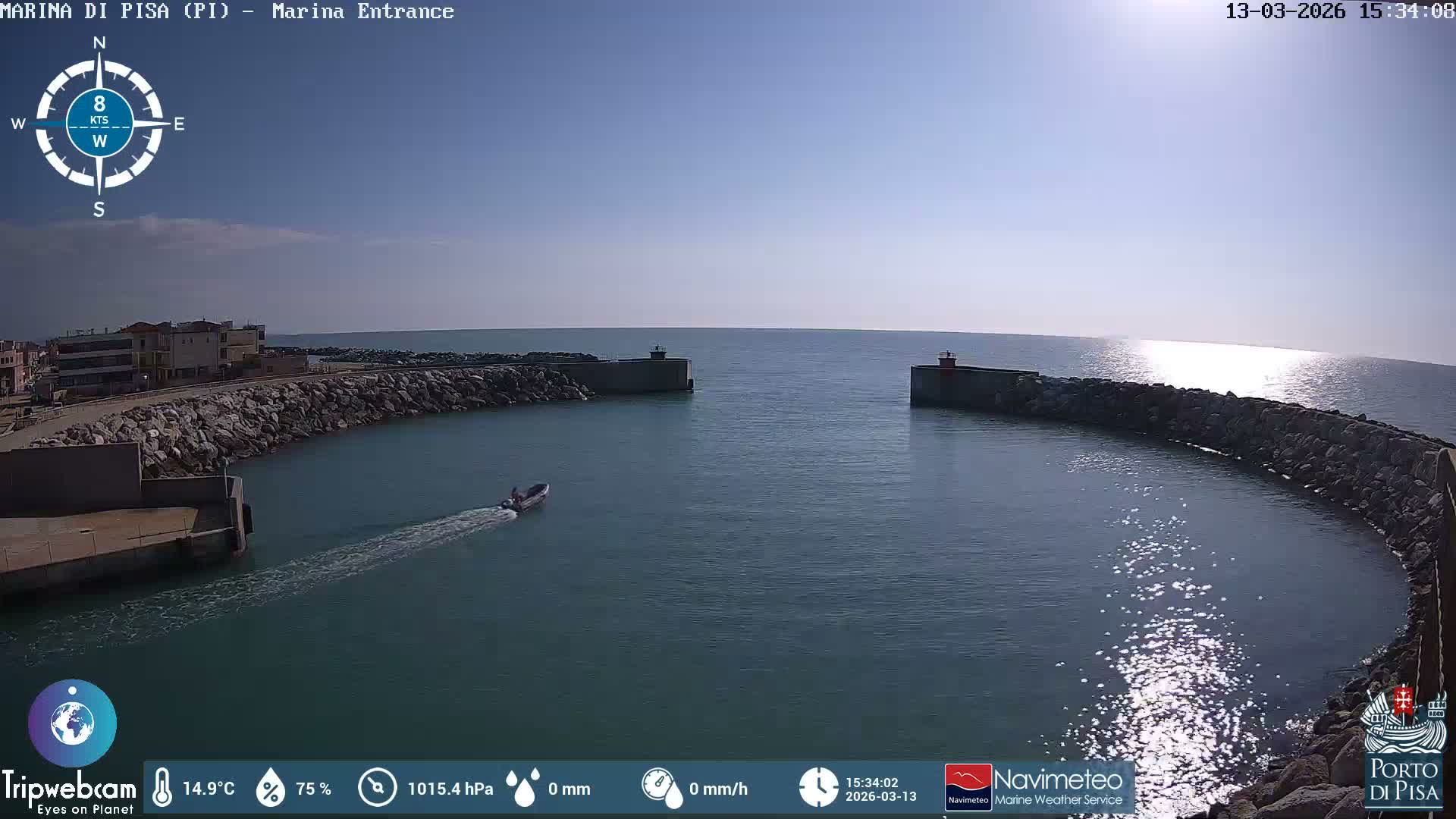 Port of Pisa Marina Live Cam - Pisa, Tuscany, Italy