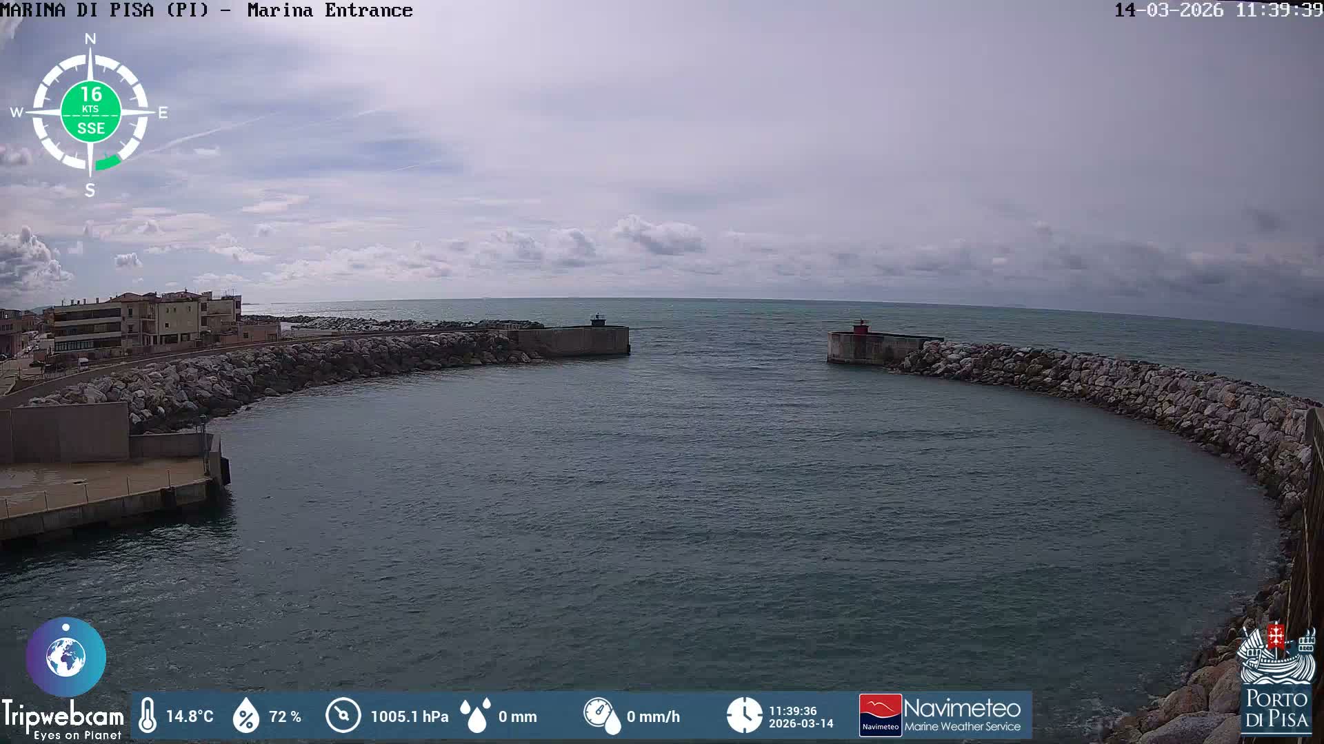 Port of Pisa Marina Live Cam - Pisa, Tuscany, Italy