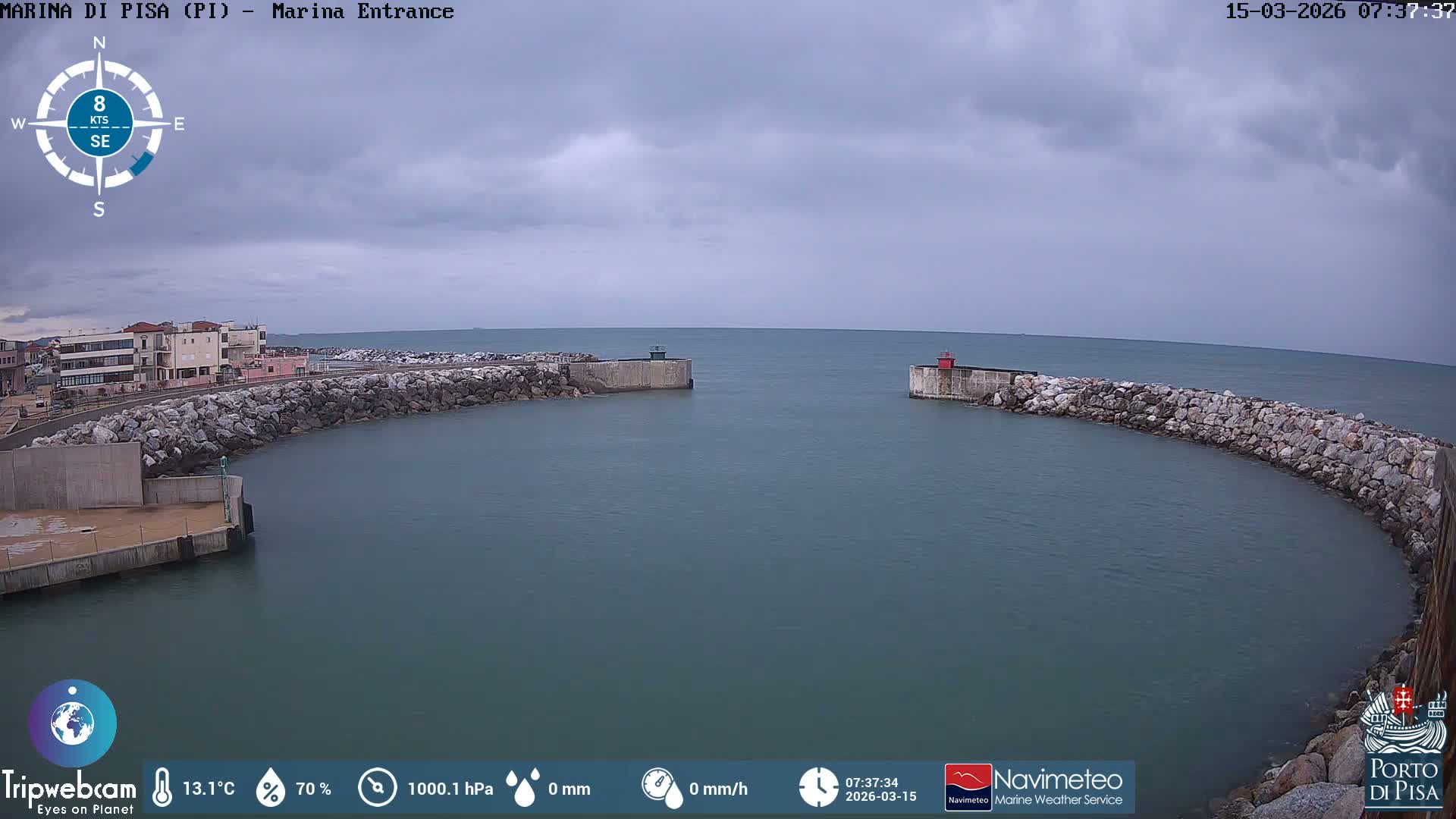 Port of Pisa Marina Live Cam - Pisa, Tuscany, Italy