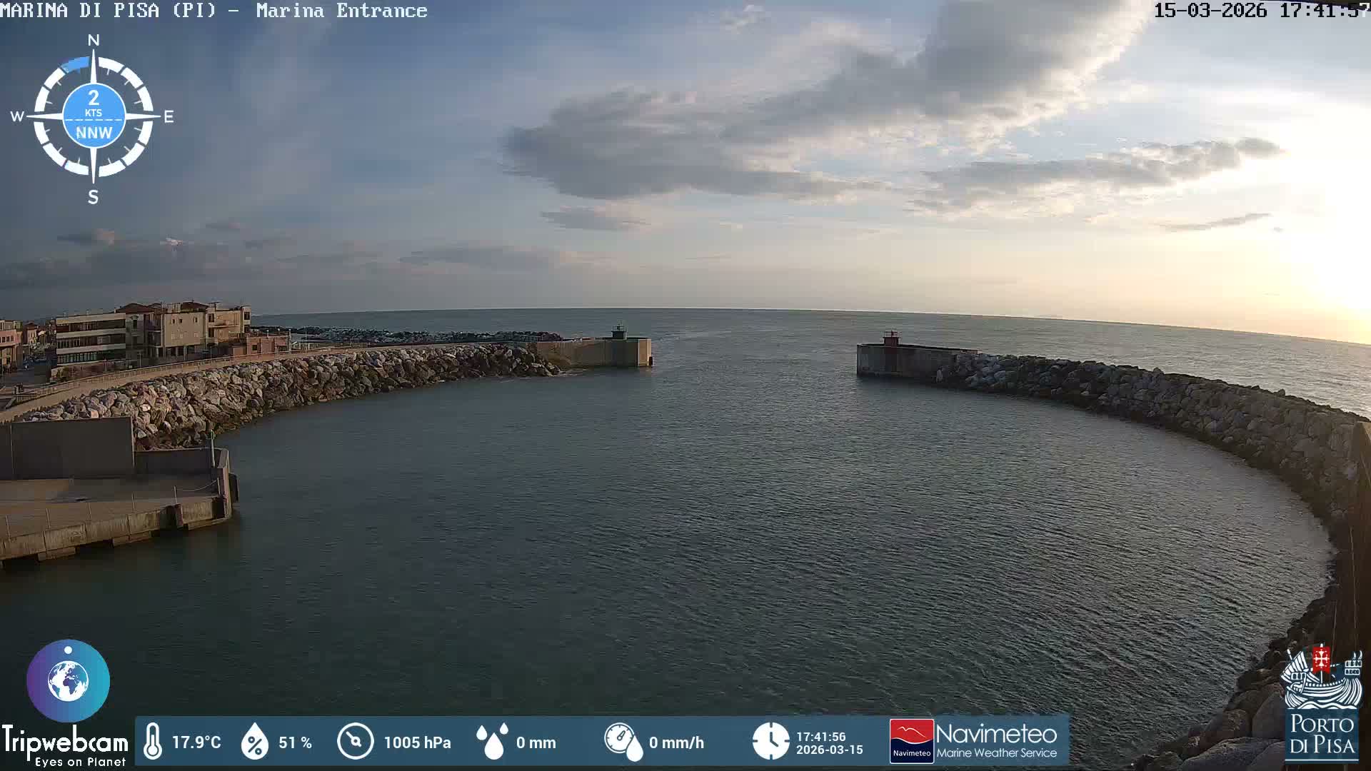 Port of Pisa Marina Live Cam - Pisa, Tuscany, Italy