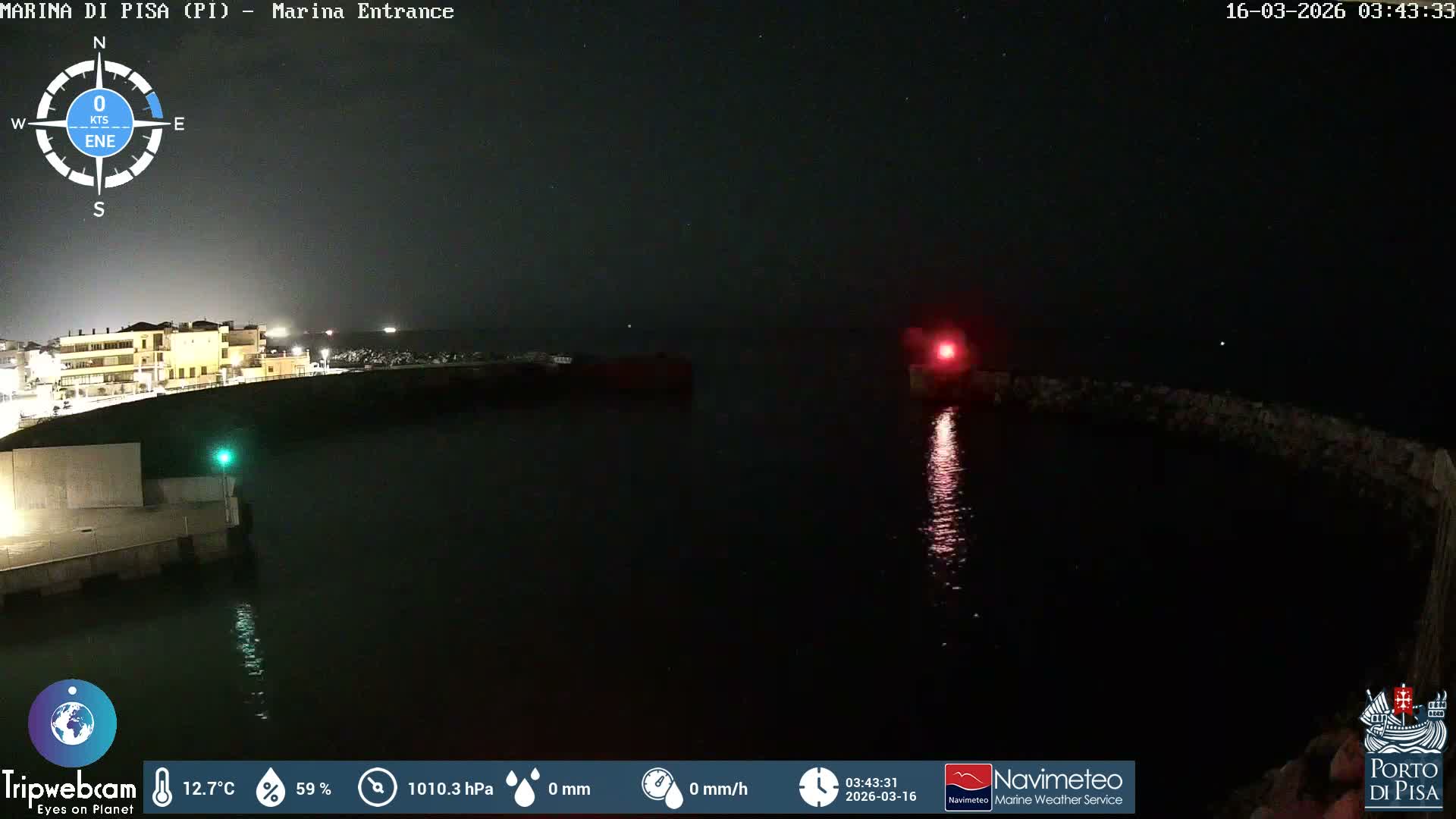 Port of Pisa Marina Live Cam - Pisa, Tuscany, Italy