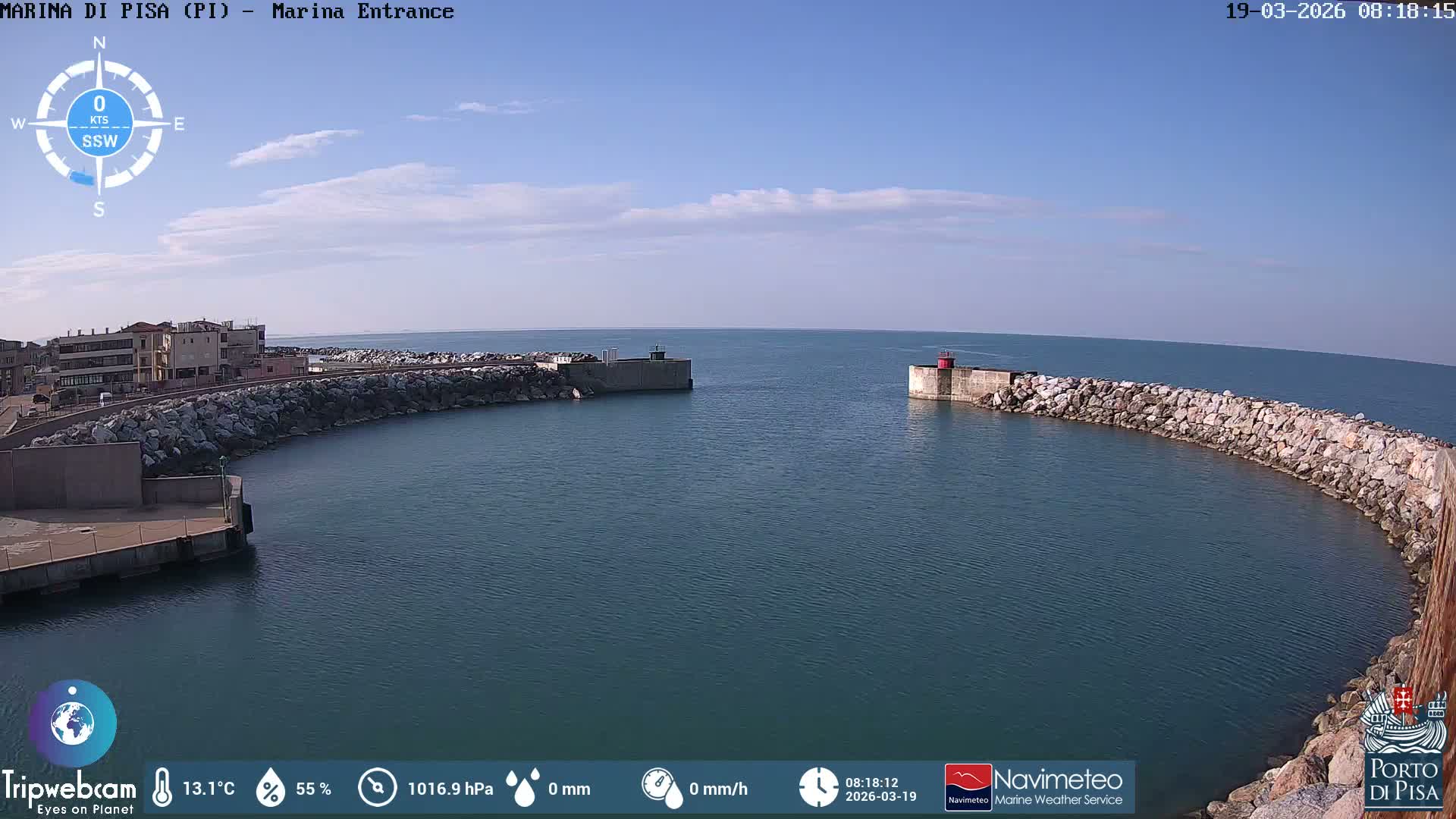 Port of Pisa Marina Live Cam - Pisa, Tuscany, Italy