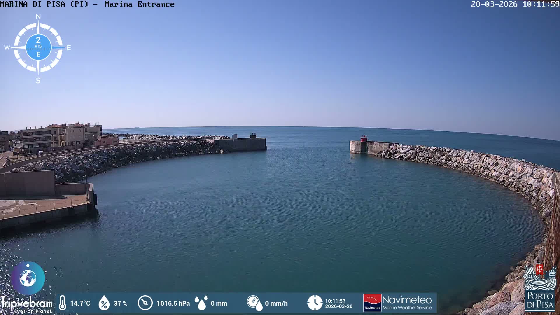 Port of Pisa Marina Live Cam - Pisa, Tuscany, Italy