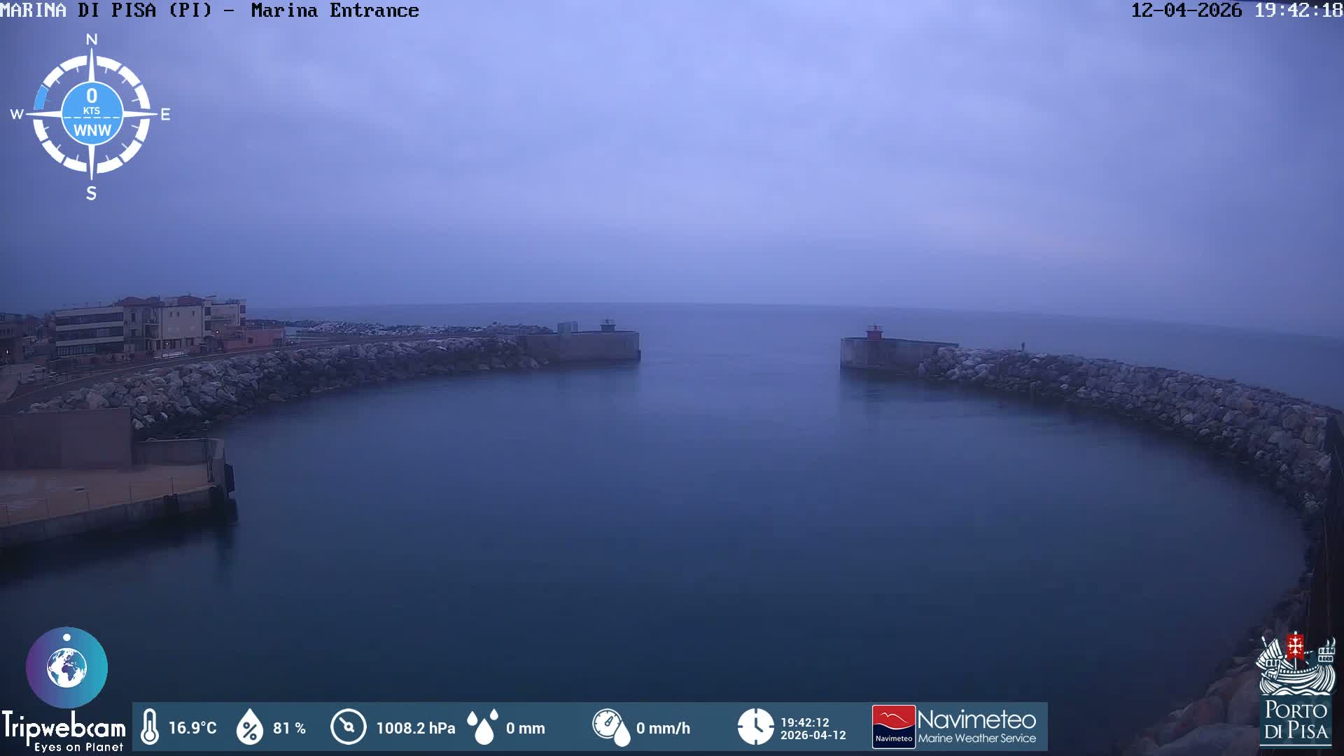 Port of Pisa Marina Live Cam - Pisa, Tuscany, Italy